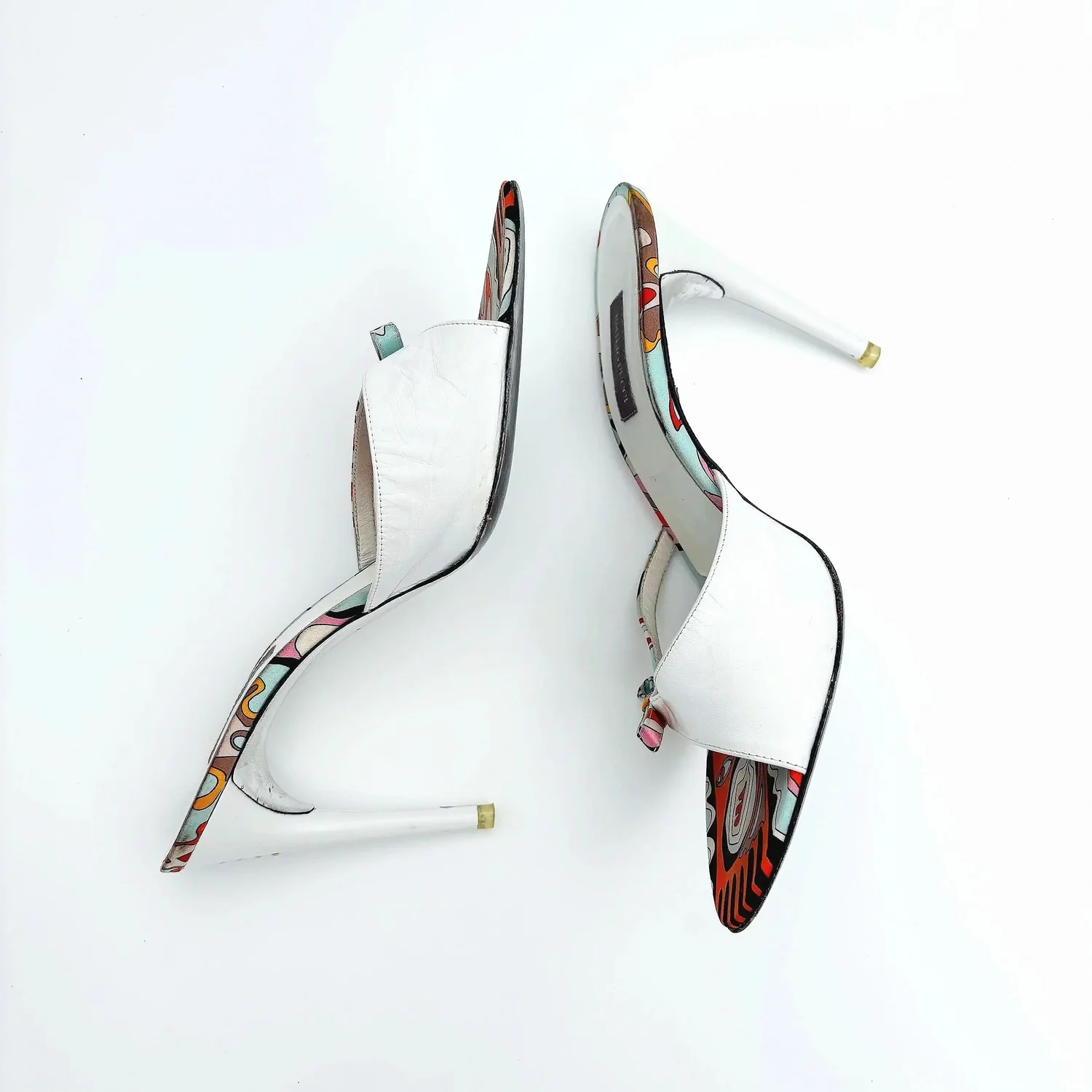 Vtg Emilio Pucci Rhinestoned Heels (39)