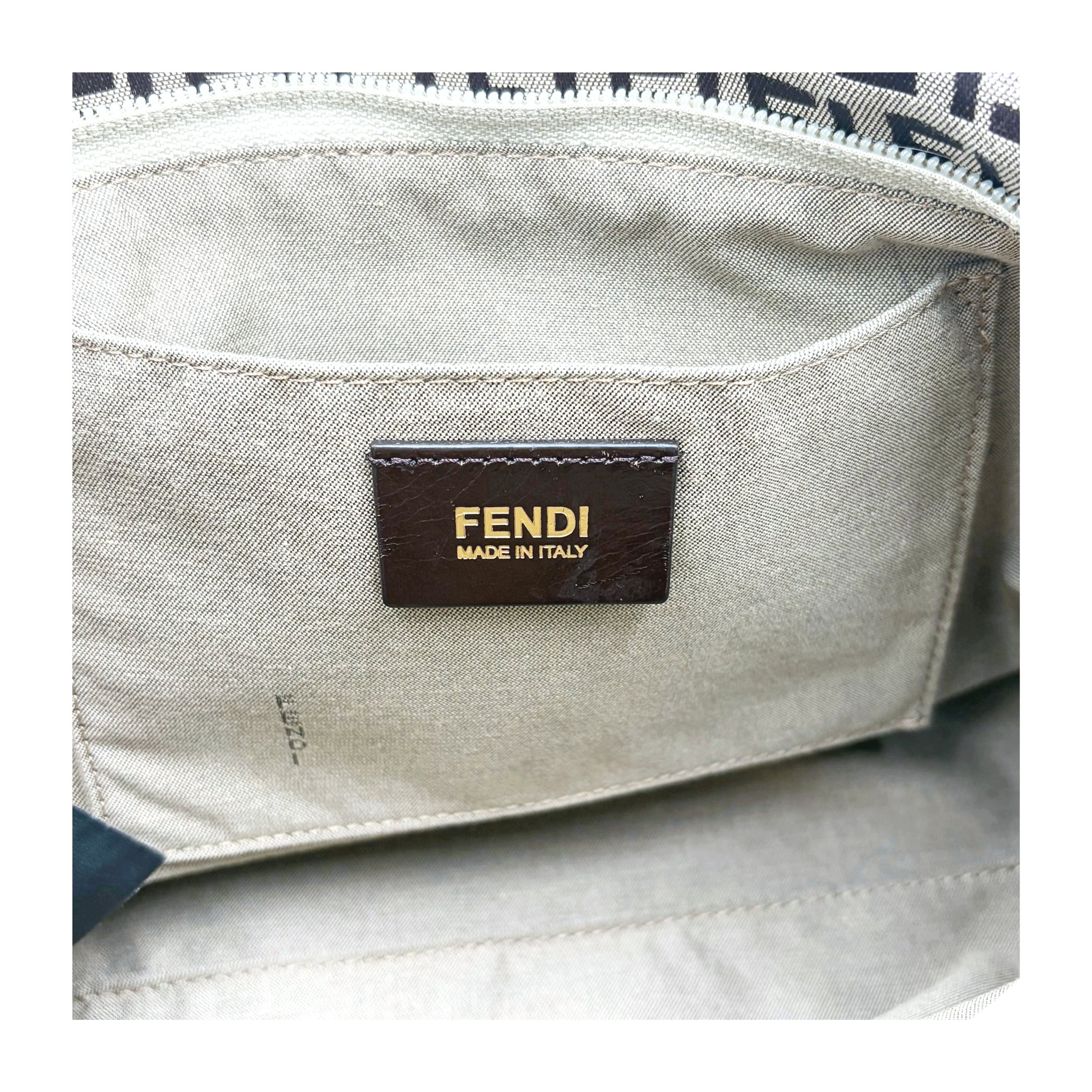 Fendi Zucchino Canvas Superstar Tote Bag, image 6