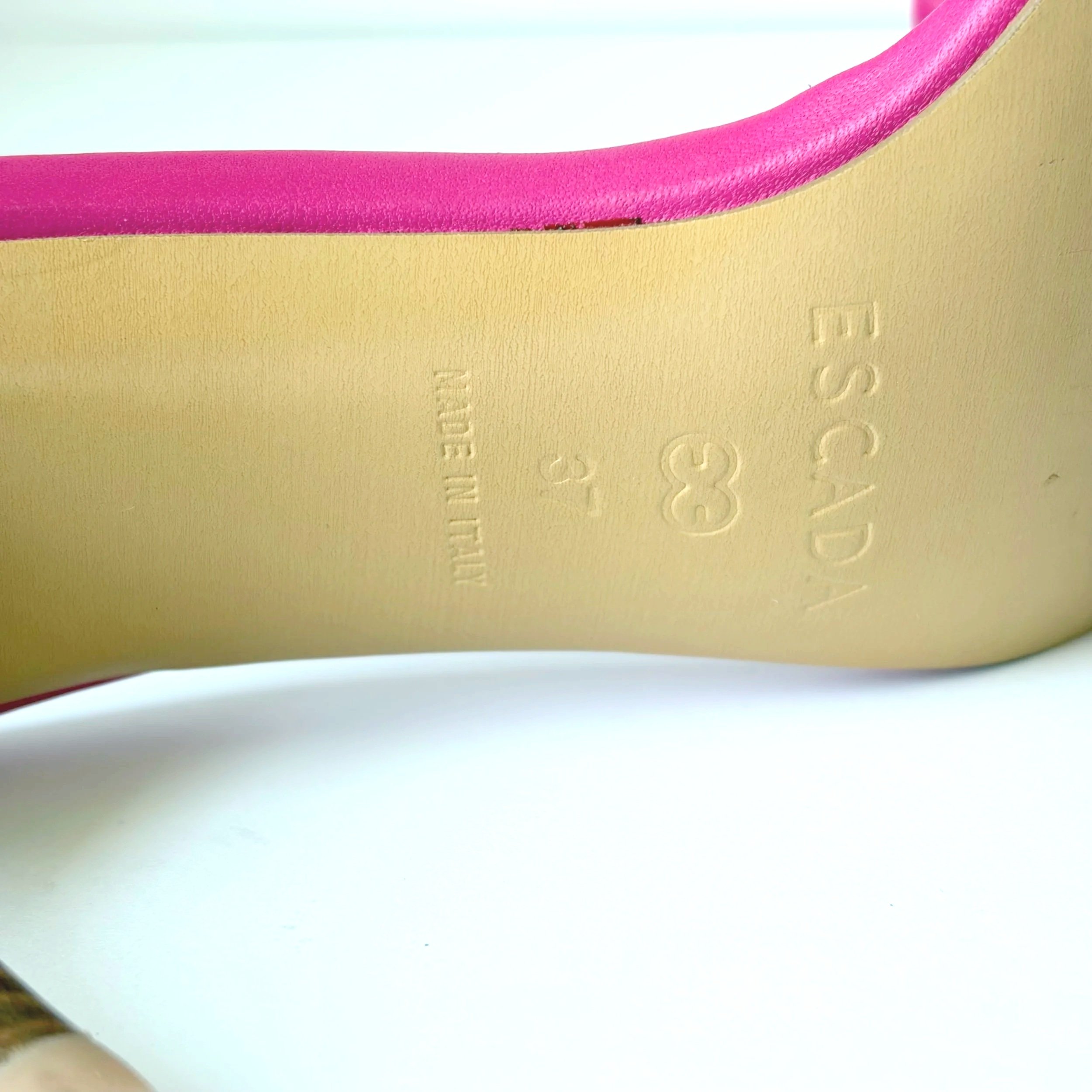Pink Vtg Escada Bow Heels (6.5) — image 5