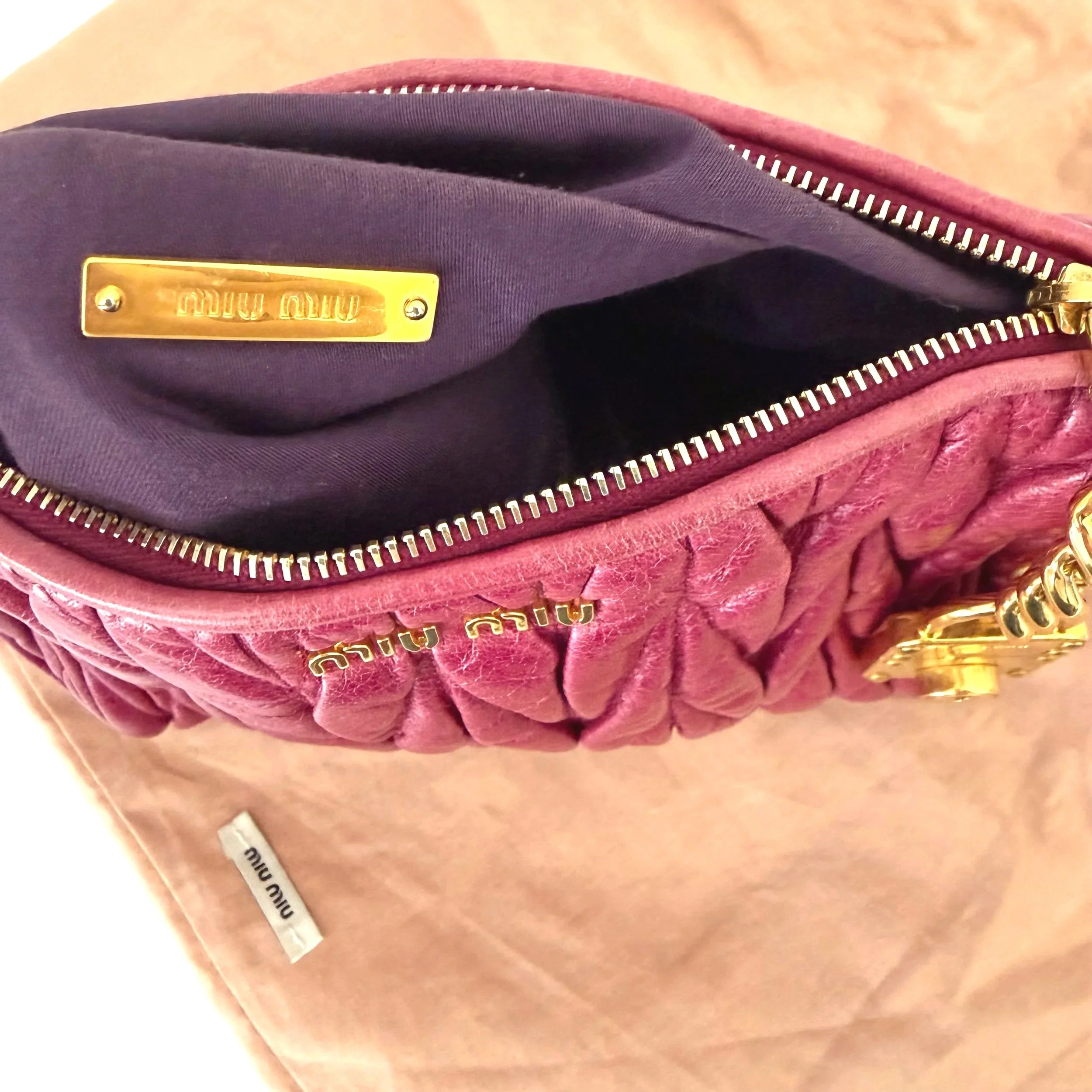 Berry Pink Miu Miu Maltese Bag — image 7