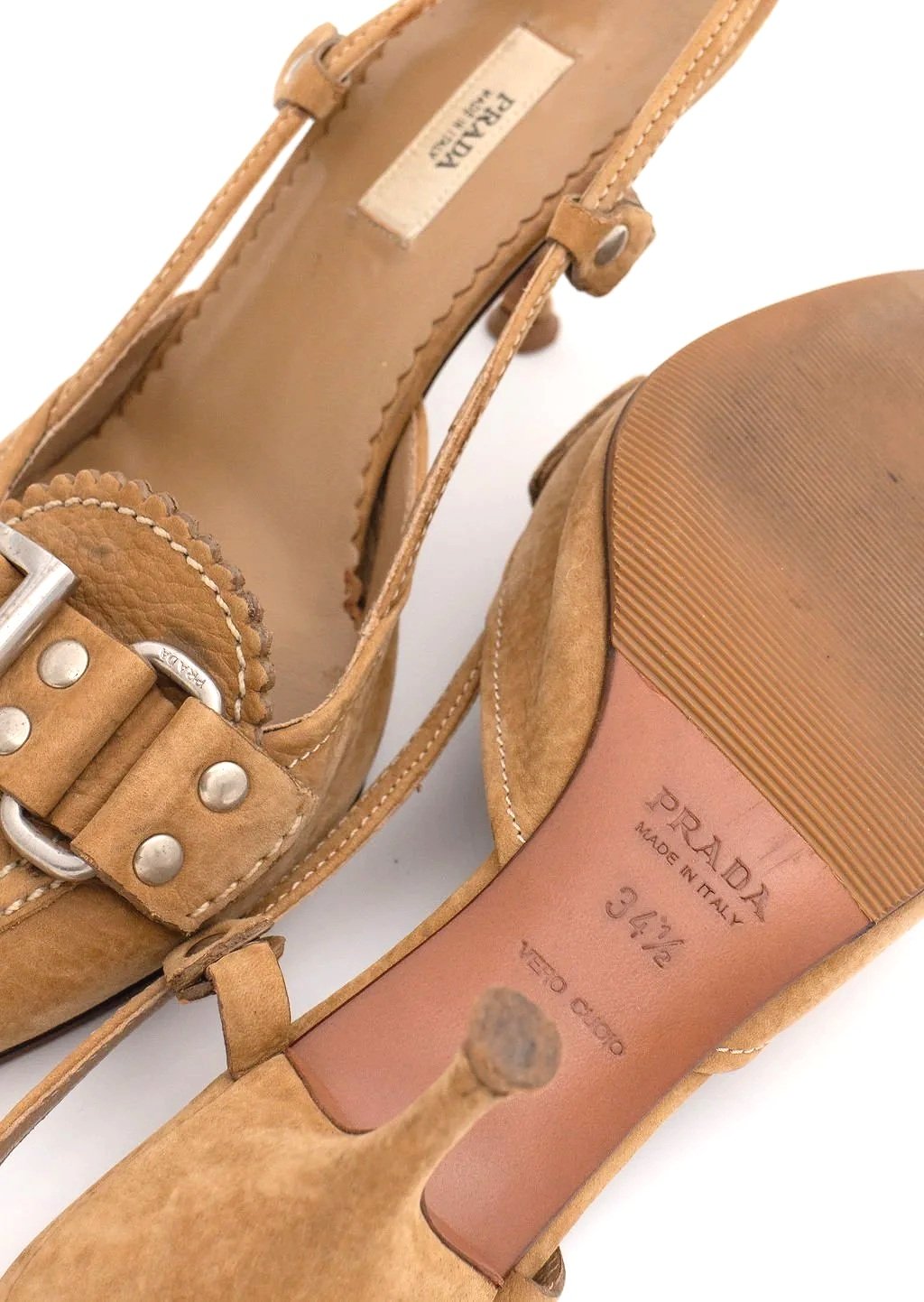 Y2K Prada Scallop Buckle Mules (36), image 3