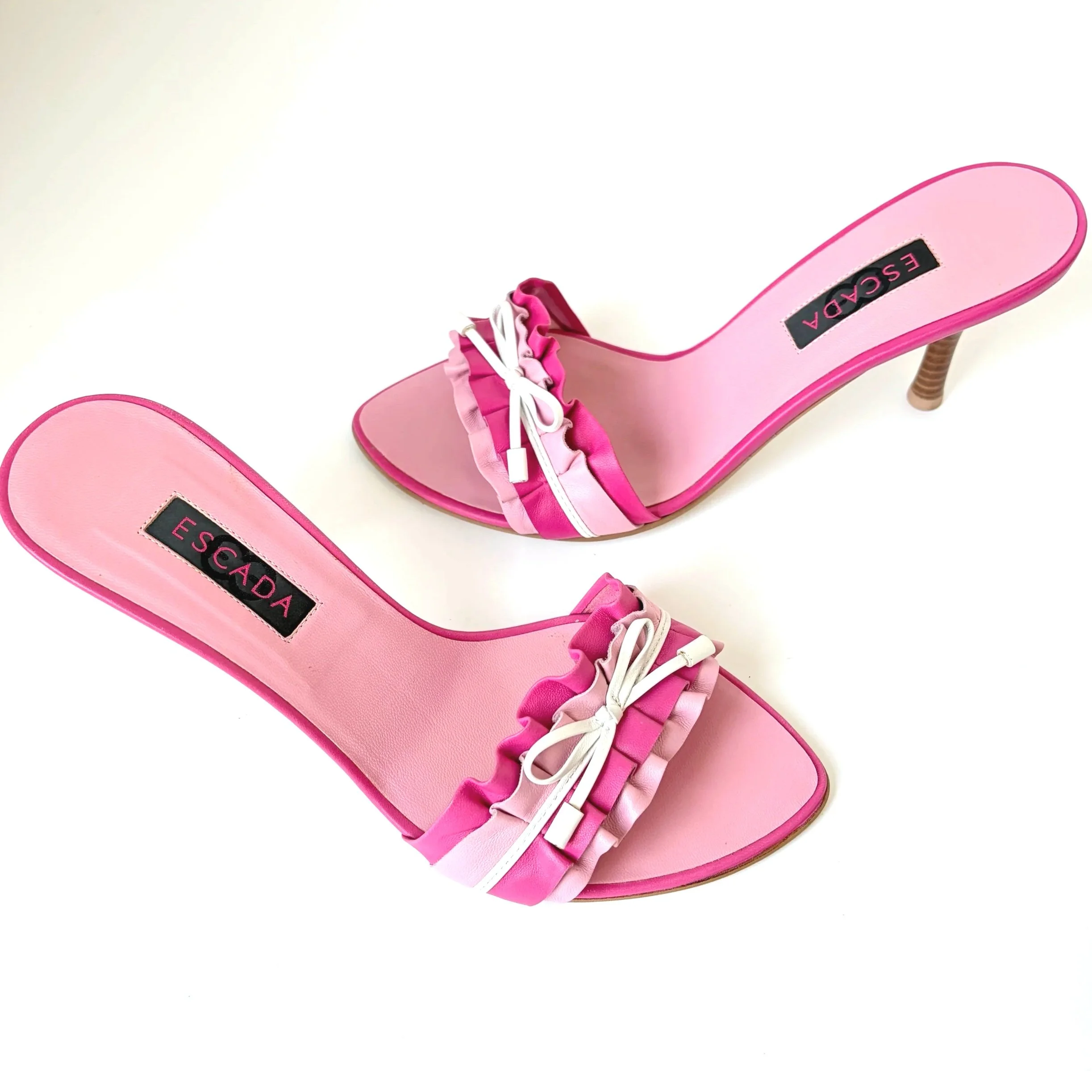 Pink Vtg Escada Bow Heels (6.5) — image 6