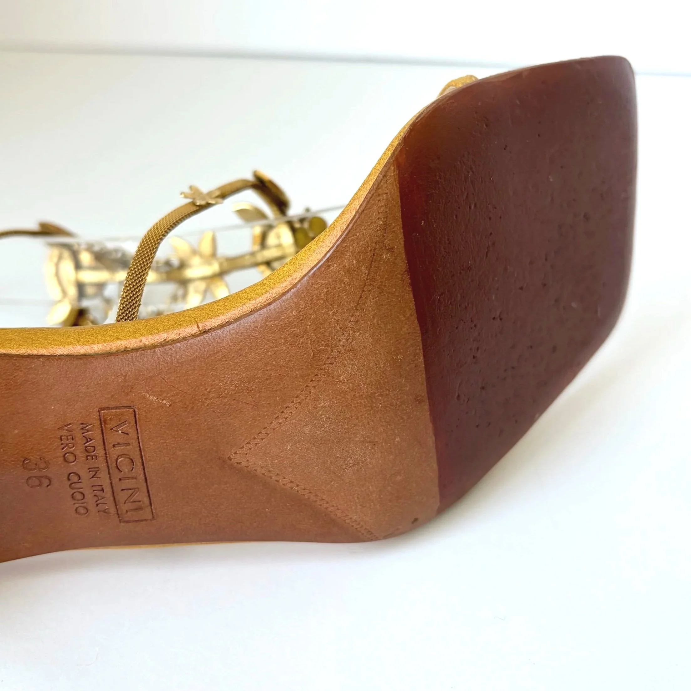 Giuseppe Zanotti Gold Floral Vintage Heel (36) — image 4