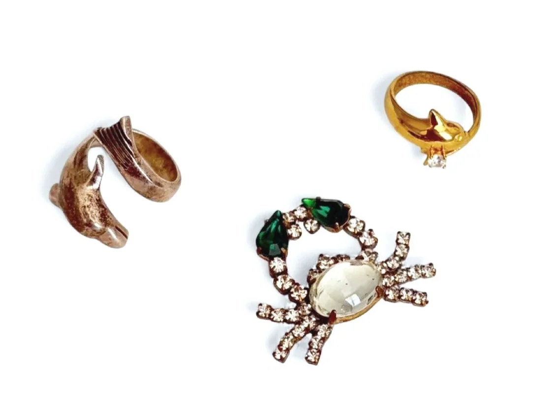 Antique Czech Republic Crab Charm — image 2