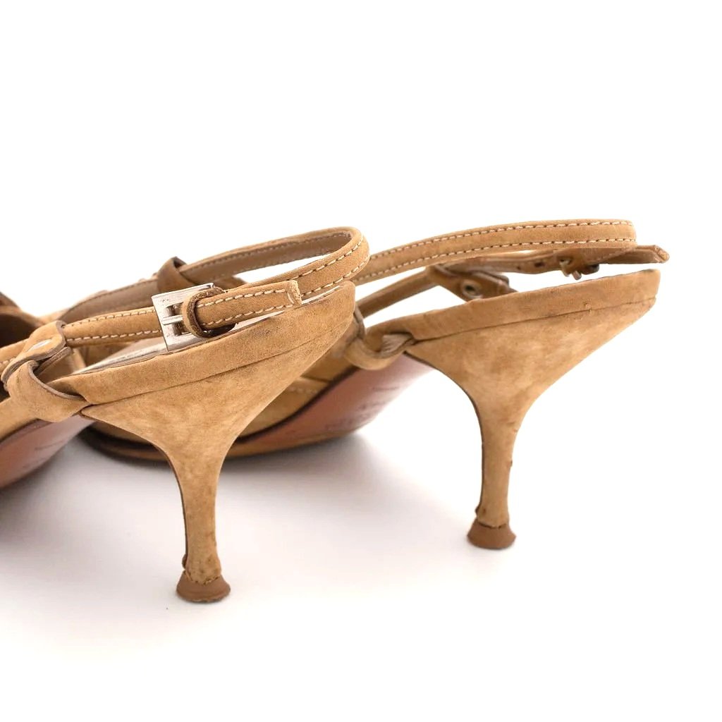 Y2K Prada Scallop Buckle Mules (36), image 4