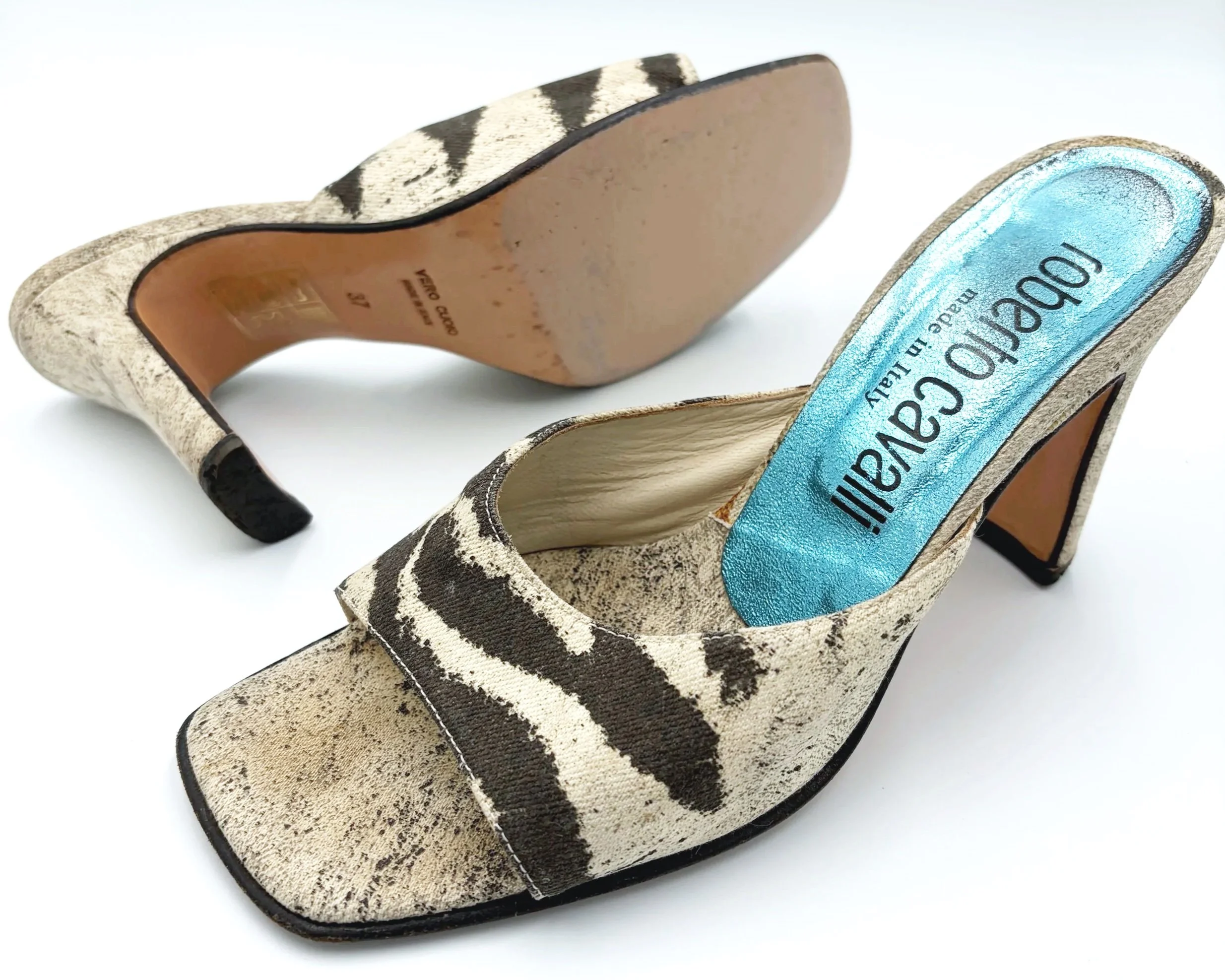 Zebra Roberto Cavalli Mules (37), image 3