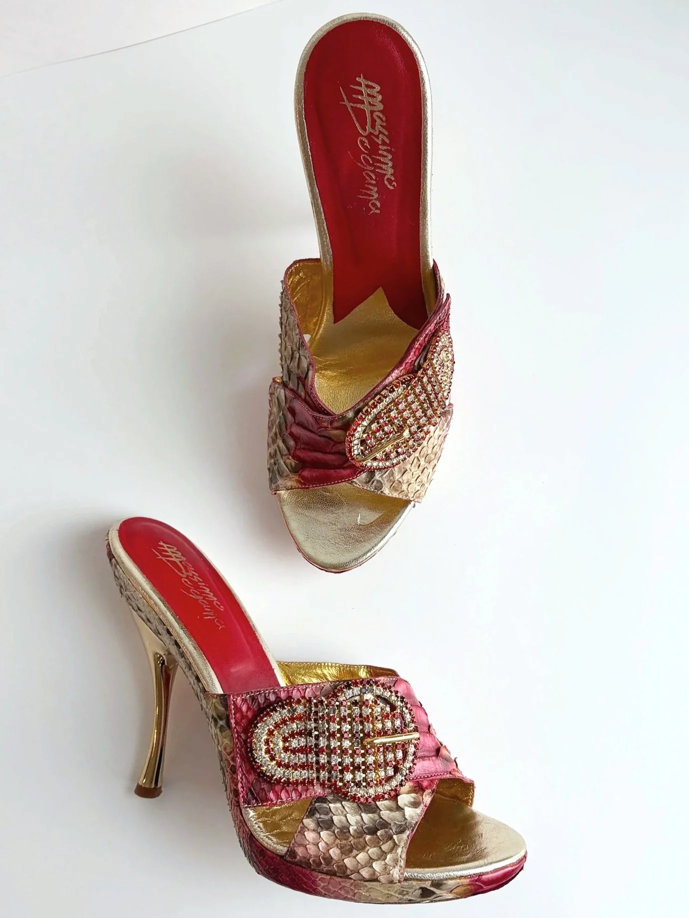 Vintage Italian Red Massimo Heels (39) — image 5