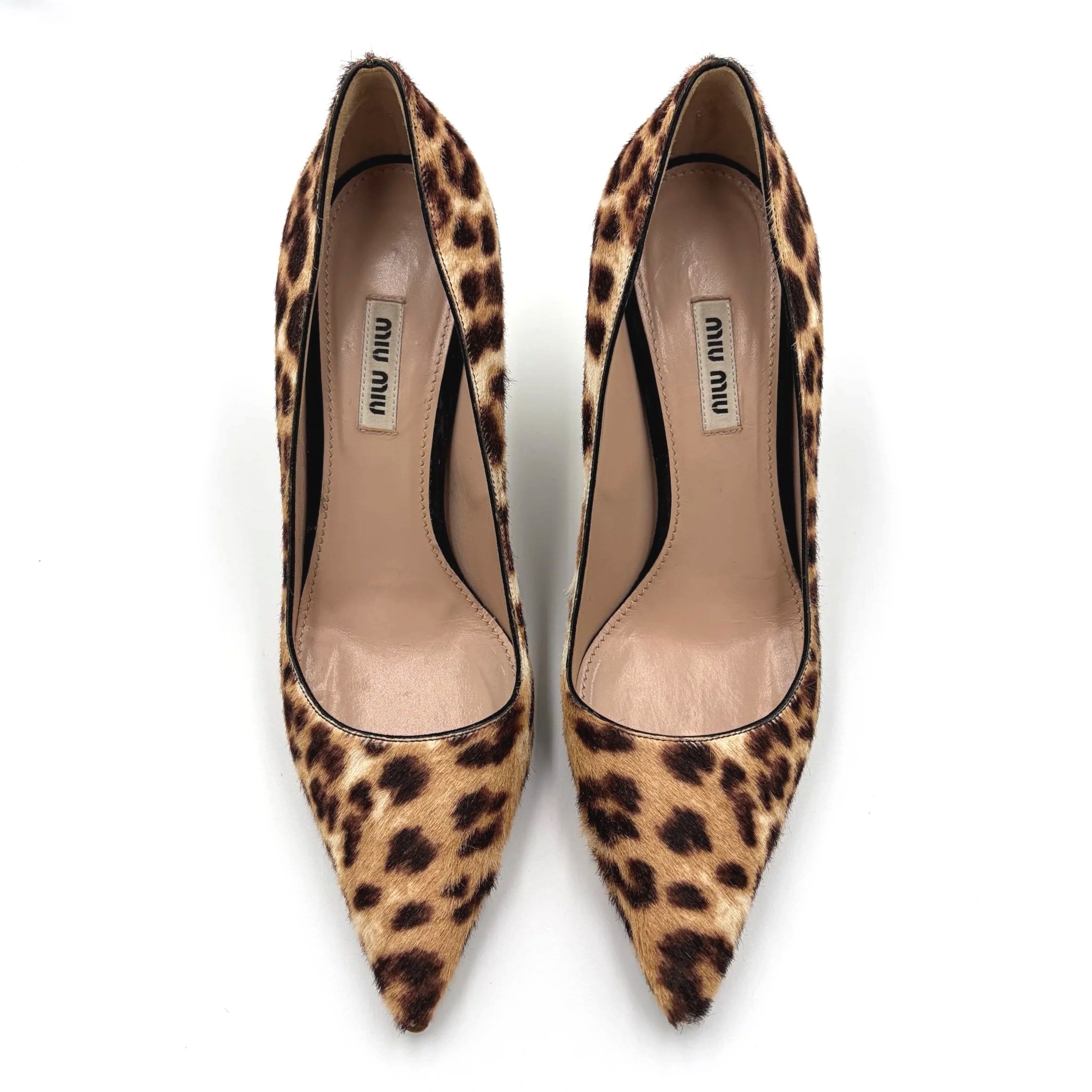 Miu Miu Leopard Rhinestone Heel (38.5) — image 3