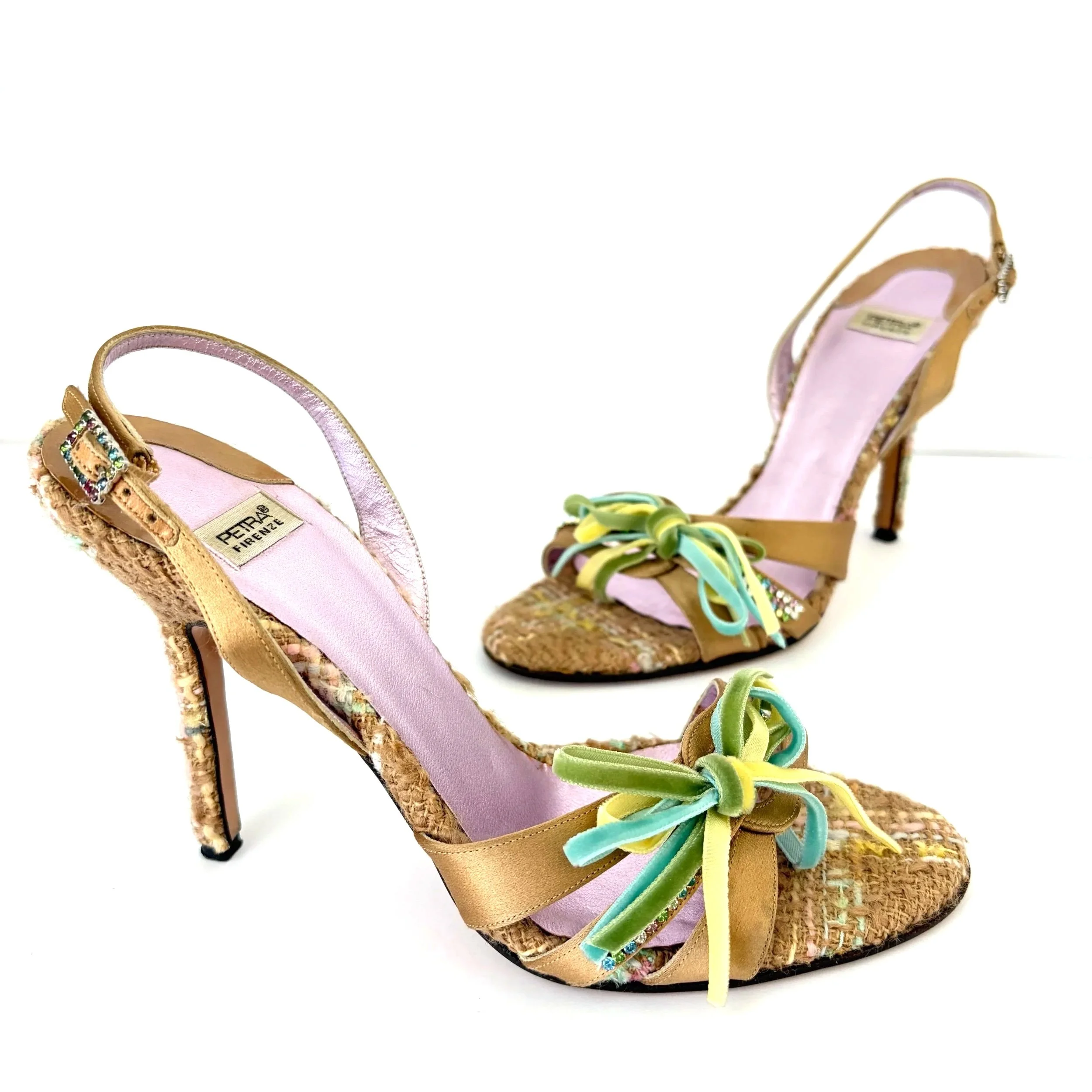 Vtg Italian Petra Party Heels (39) — image 2