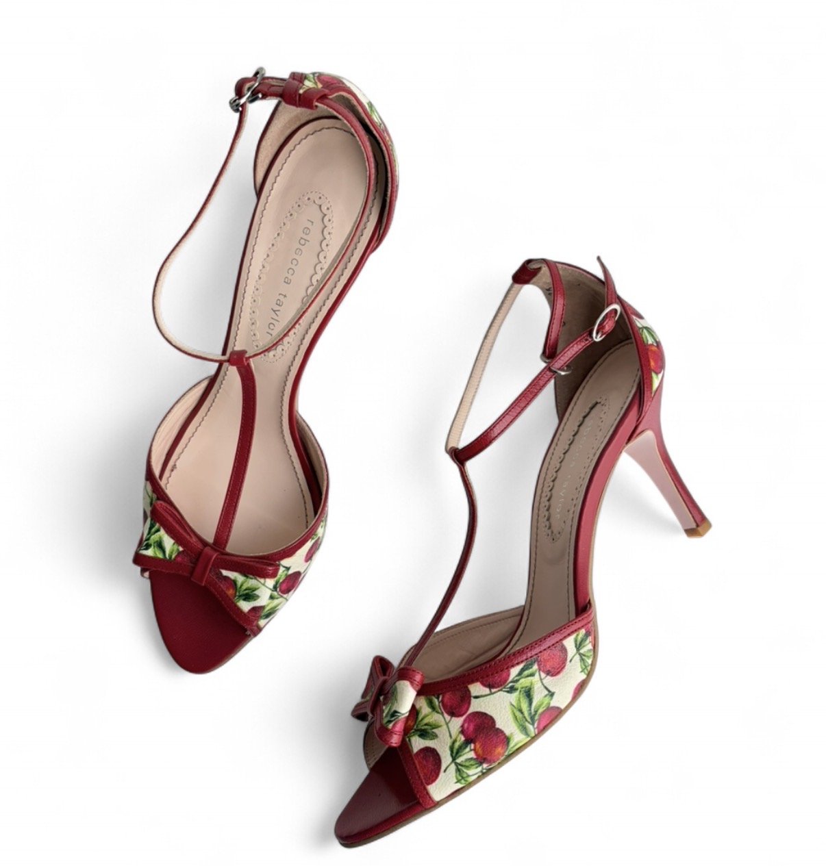 Rebecca Taylor Red Cherry Heels US 8