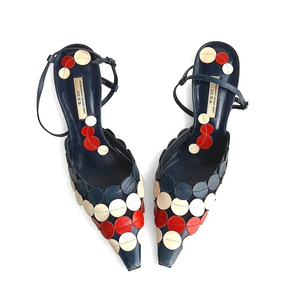 Vintage Red,White,&Blue Heels (6)