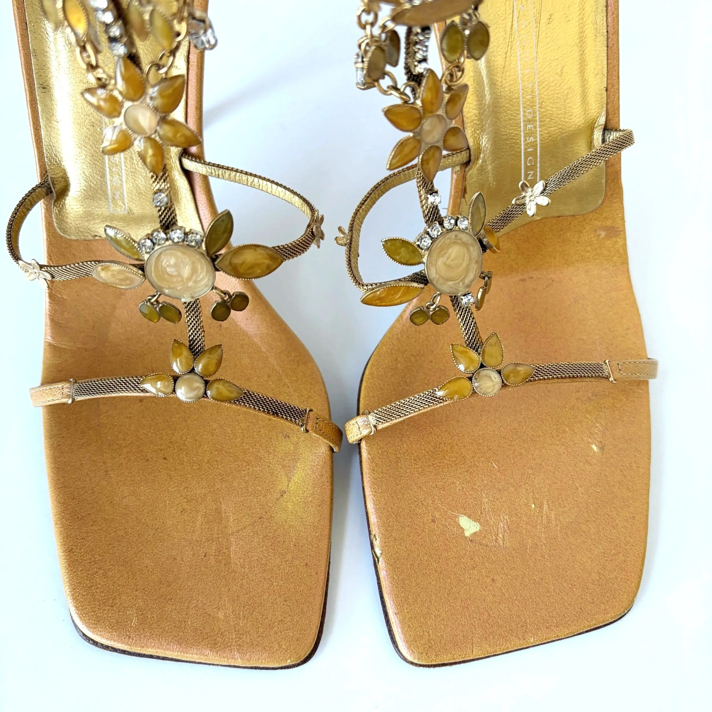 Giuseppe Zanotti Gold Floral Vintage Heel (36) — image 6