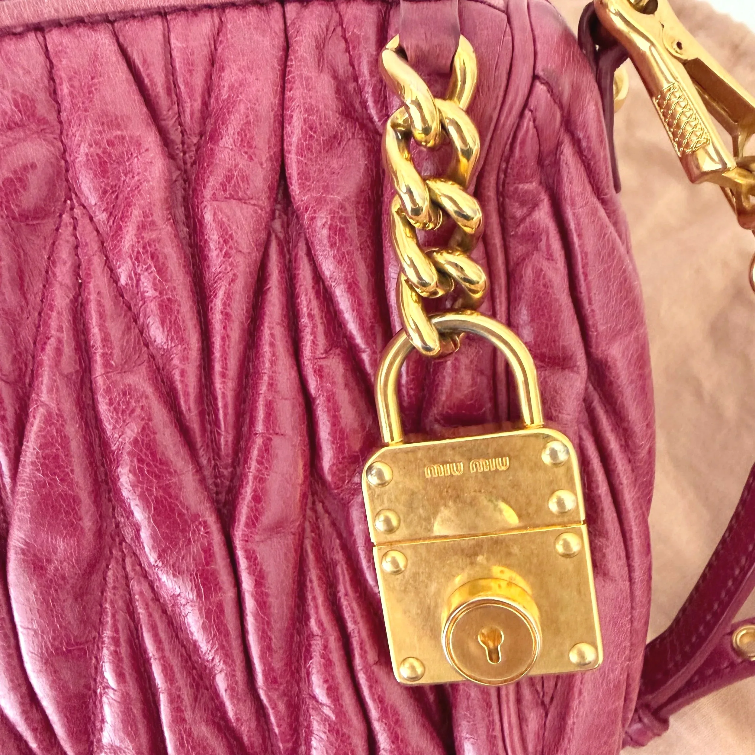 Berry Pink Miu Miu Maltese Bag — image 6