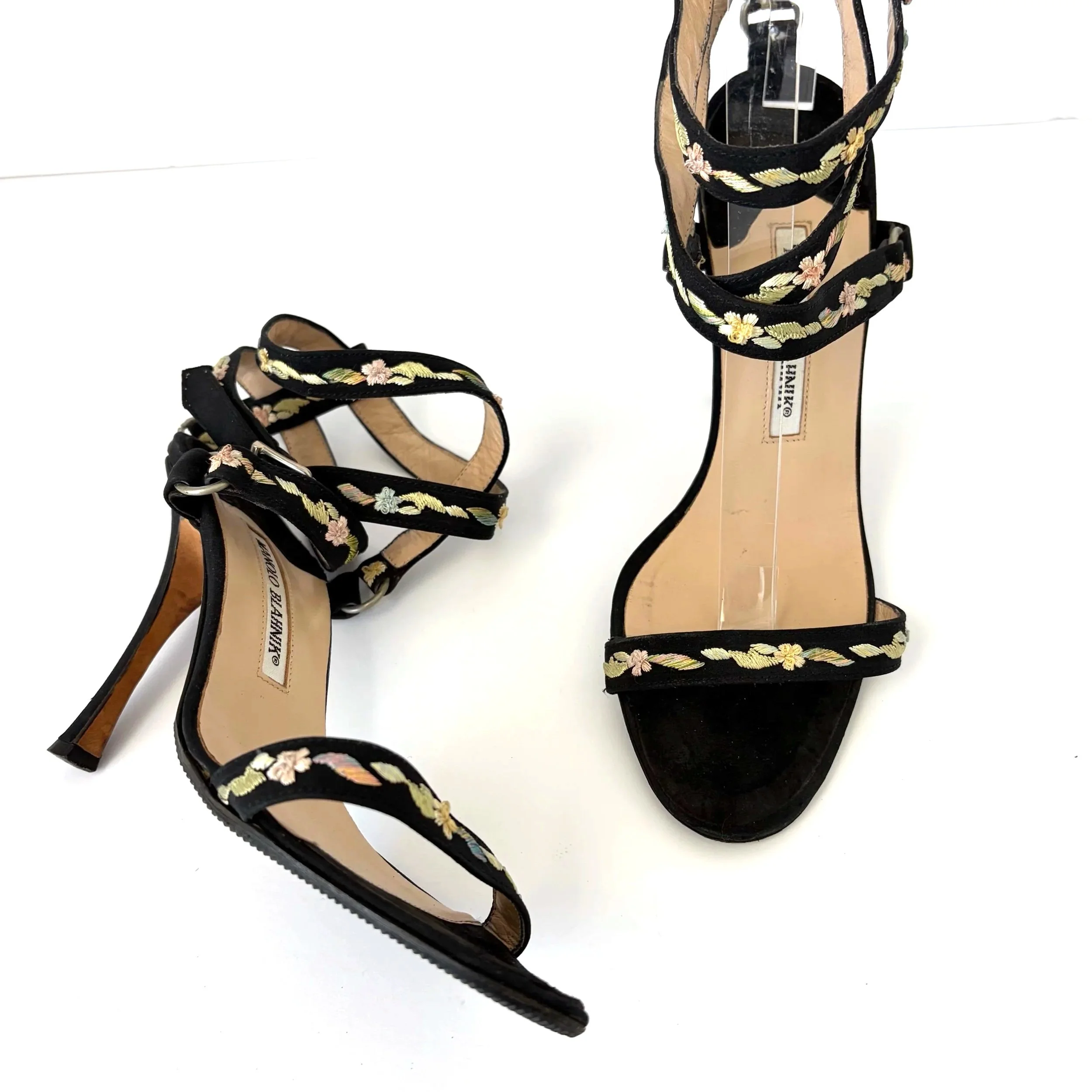 Vintage Embroidered Manolo Blahniks (38) — image 2