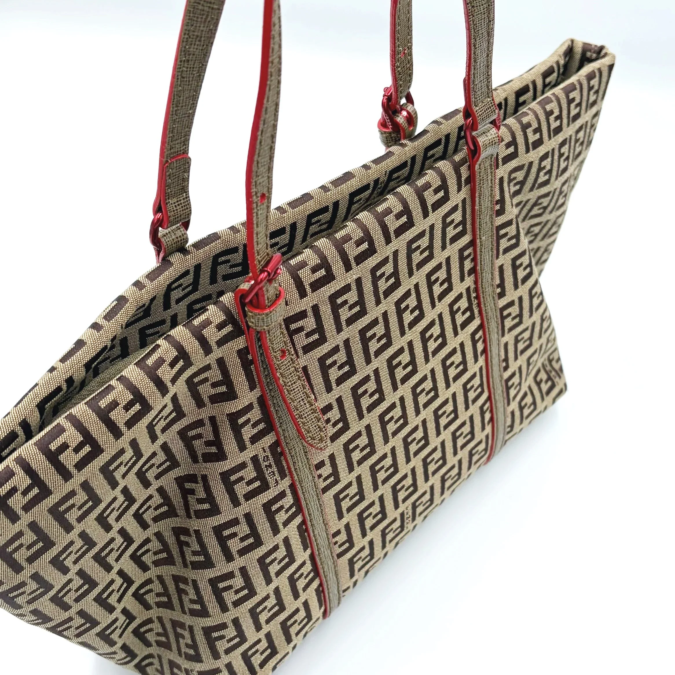 Fendi Zucchino Canvas Superstar Tote Bag, image 3