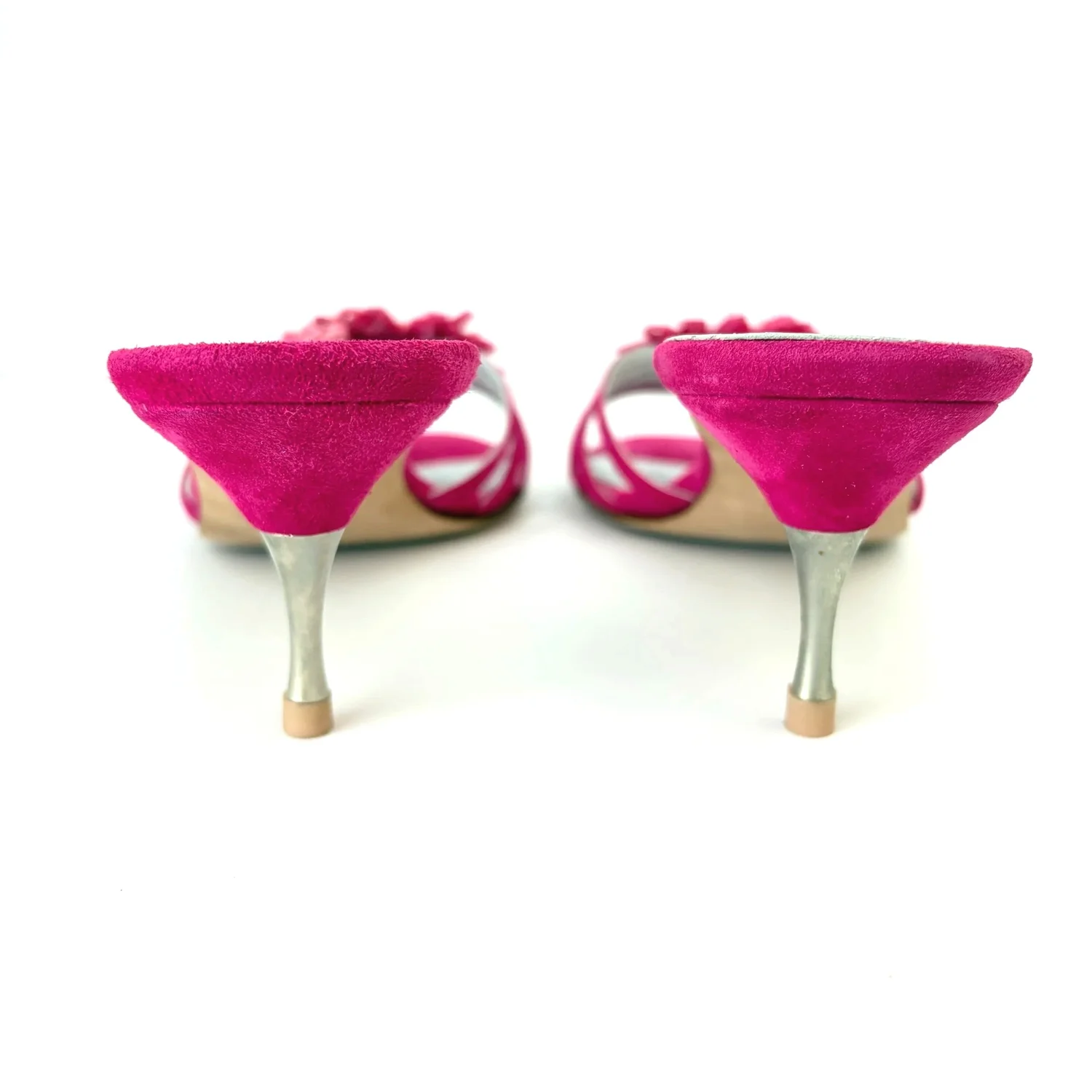 Vtg Isabella Fiore Pink Floral Heels (8.5)