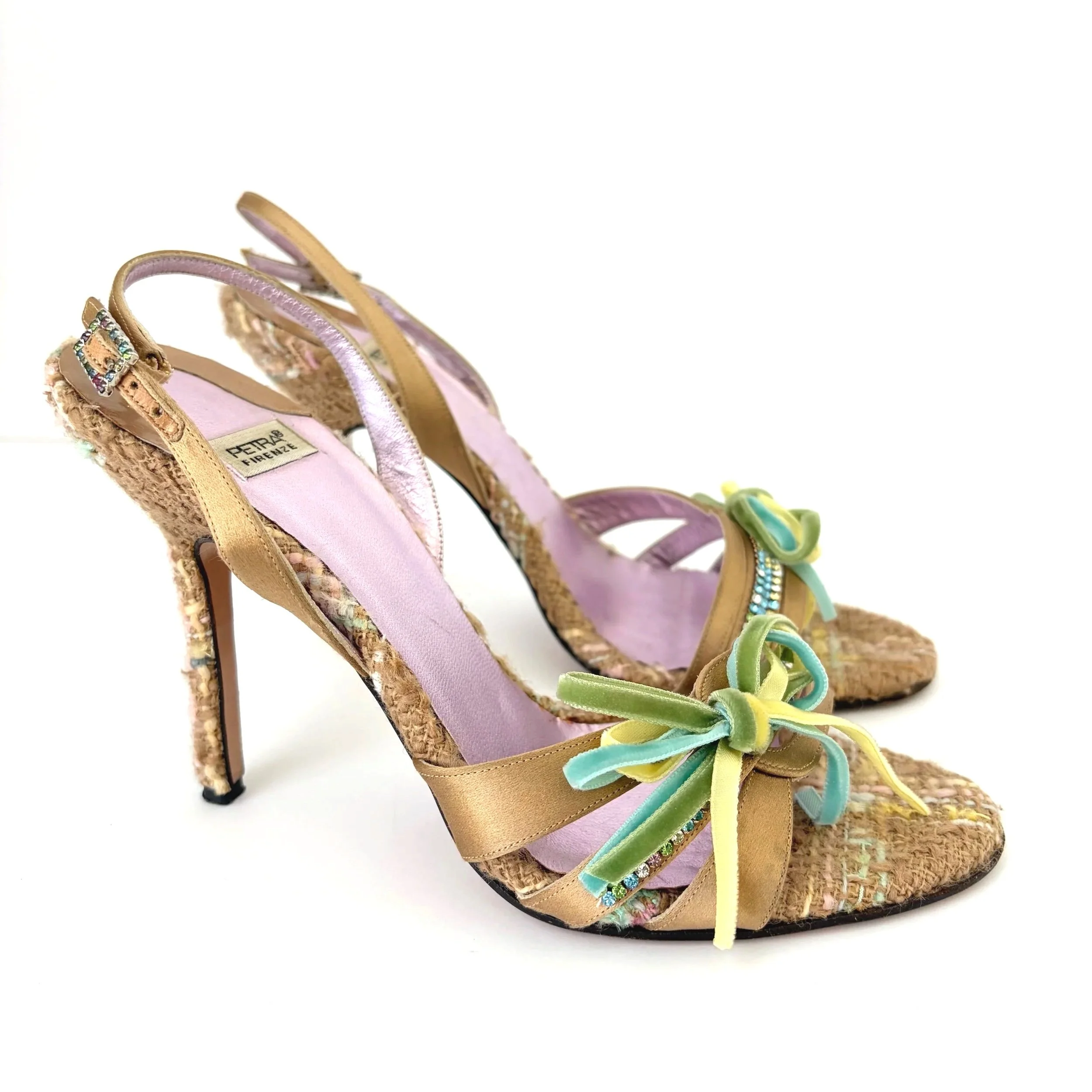 Vtg Italian Petra Party Heels (39) — image 3