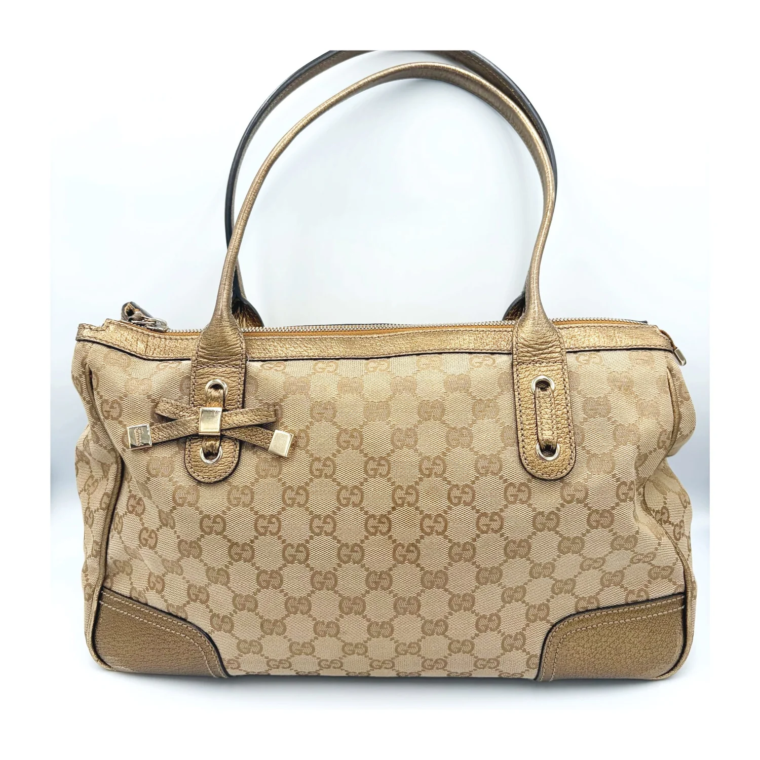 Gucci Gold Princey Bow tote