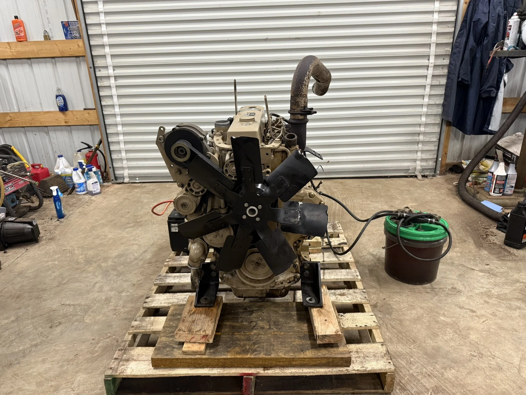 John Deere 4045 Diesel Engine 4 Cylinder 1071 Hours RUNS NICE CAN SHIP SAE 4