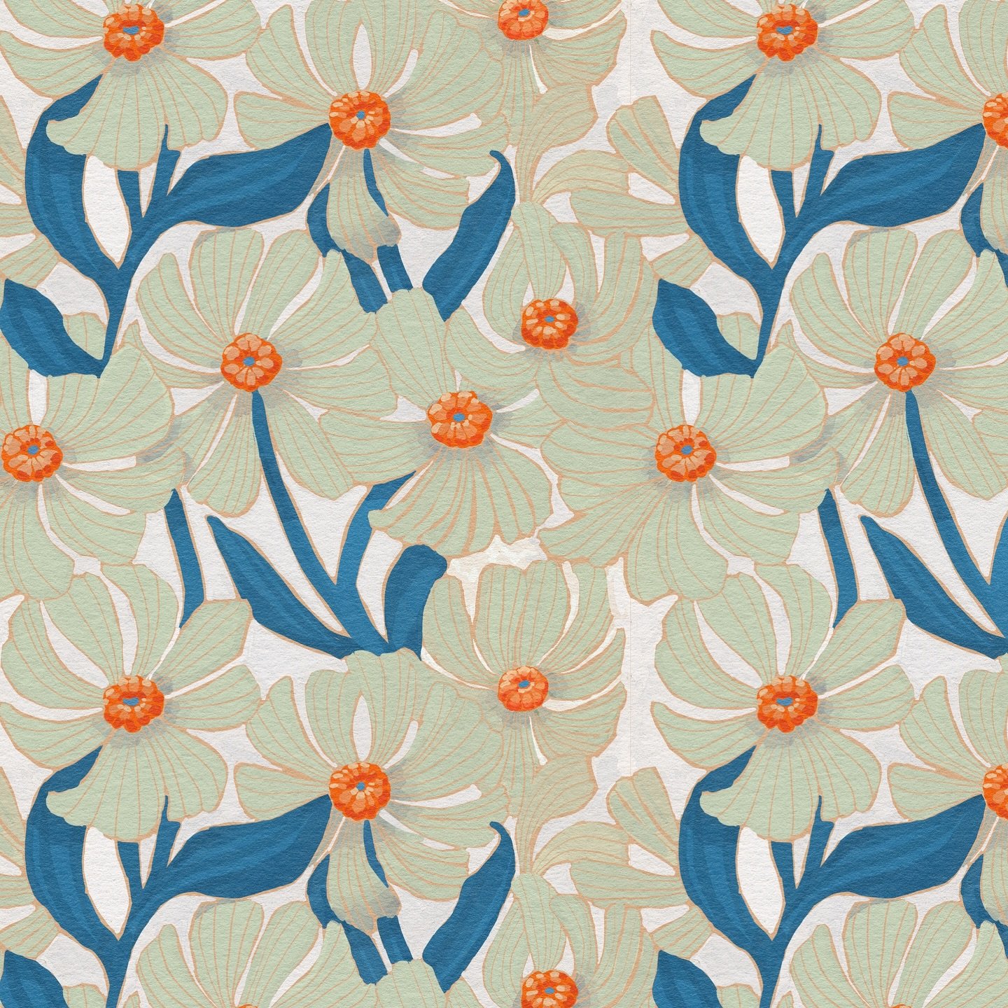Digitized and ready to go 🌸

&hellip;&hellip;

#patterndesign #wallpaperdesigns #surfacepatterndesigner #katieosheadesign
