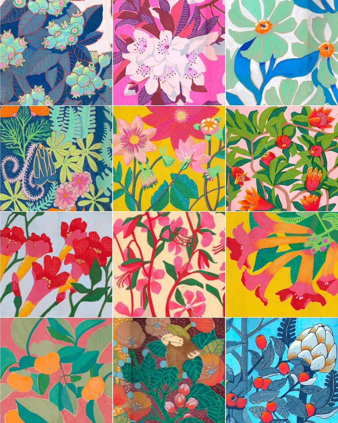 Introducing “Painted Botanicals 2026 Calendar” 🌸 each month contains one of my favorite pieces from the 100 Day Project I did this year. These are just a few of the pages. Cool gift idea for early holiday shopping! This is my first self