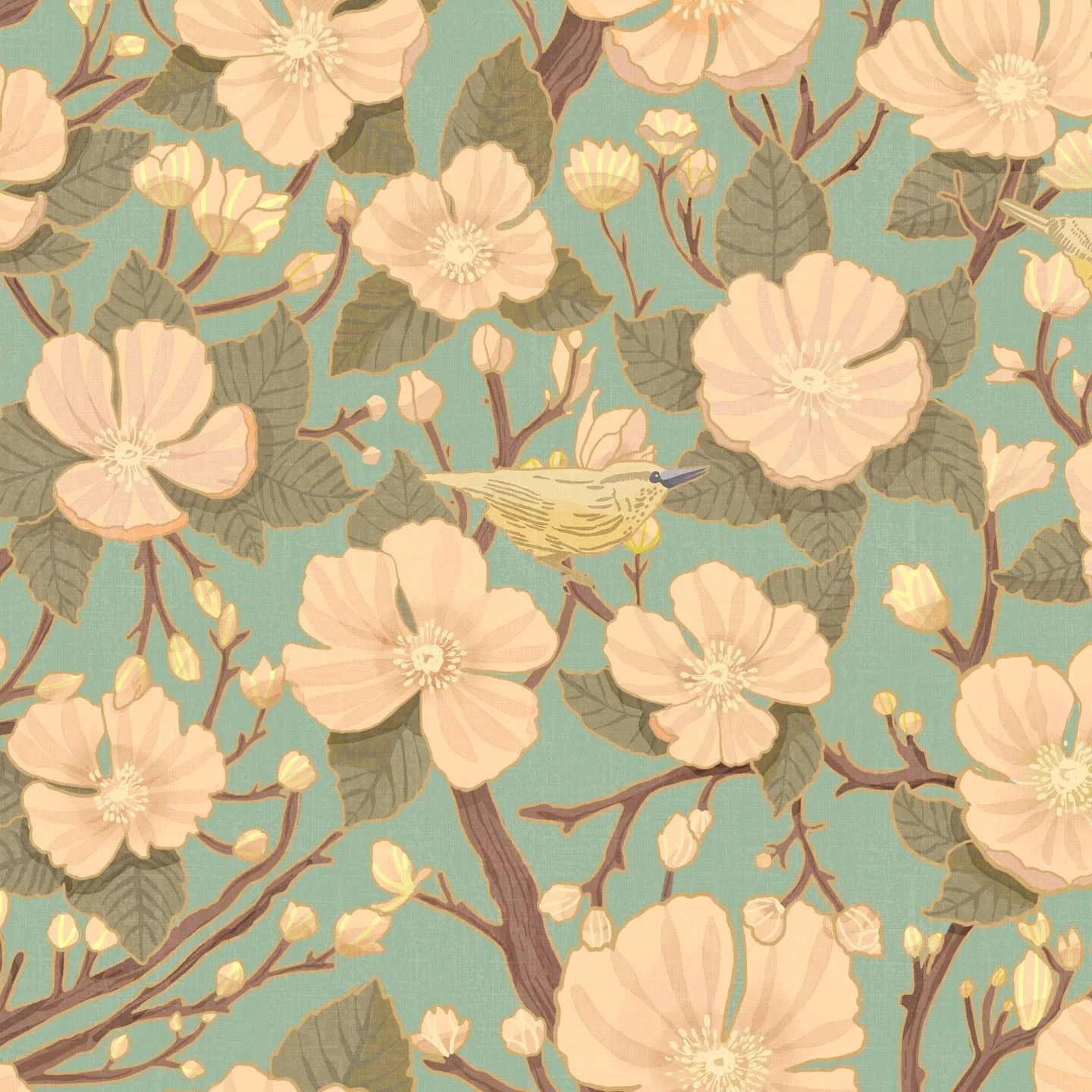 Vintage Florals half drop repeat for fabric, wallpaper and stuff. Originally from one of my sketchbook drawings.

On Spoonflower
Design ID: 20764123