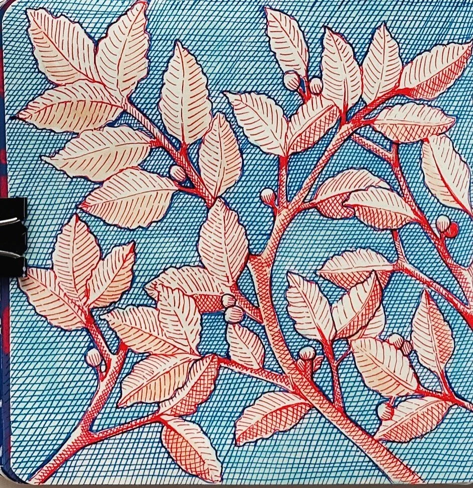 ✨Late night sketchbook drawing listening to an interview on the Daily with Chlo&eacute; Zhao. 10 out of 10, highly recommend ✨🌙