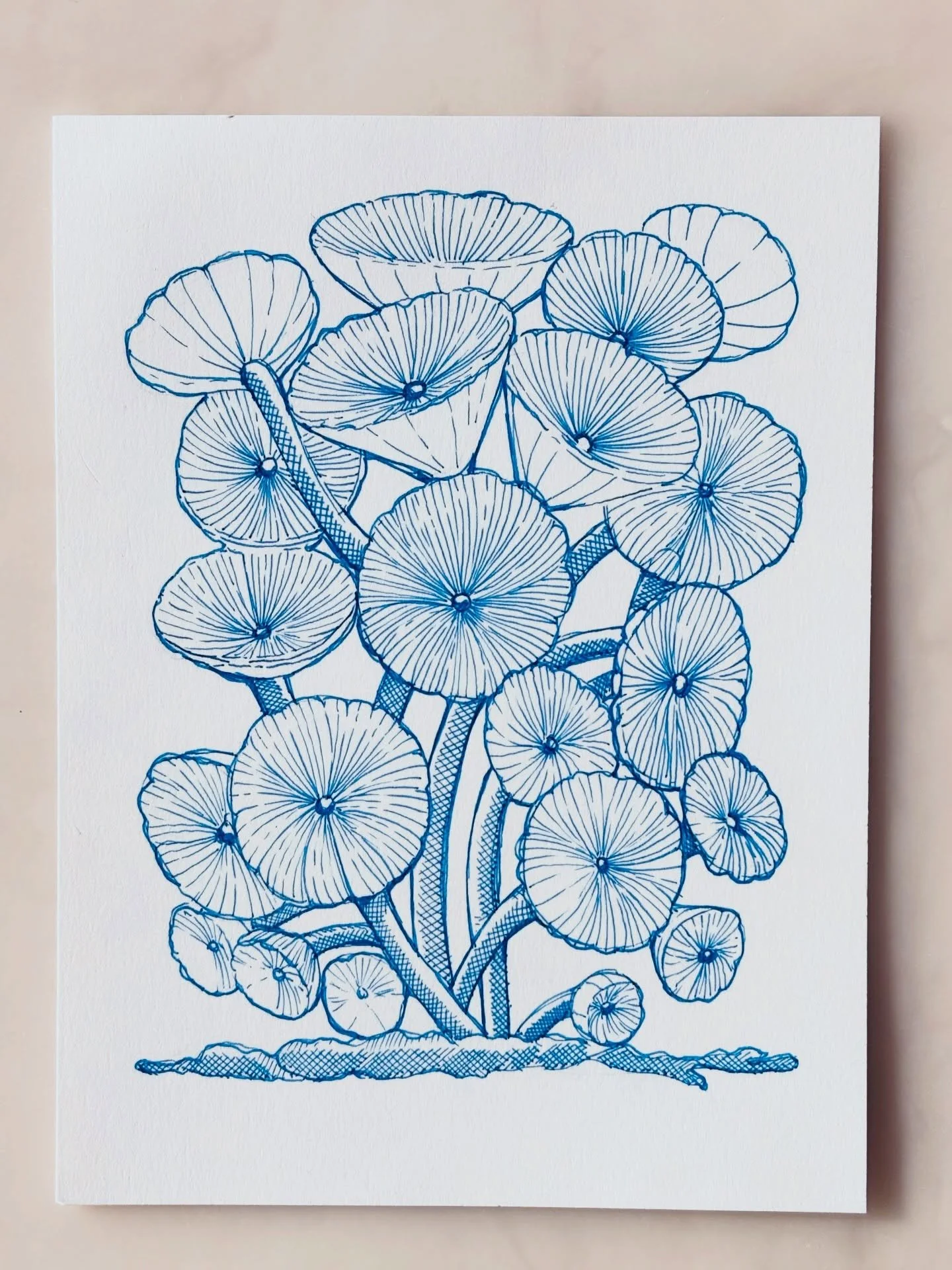 Officially the first day of the 100 day project. I&rsquo;ll be working with the same size card (4.5x6&rdquo;) everyday for 100 days. Join the challenge too if you feel inspired! 🌸#dothe100dayproject