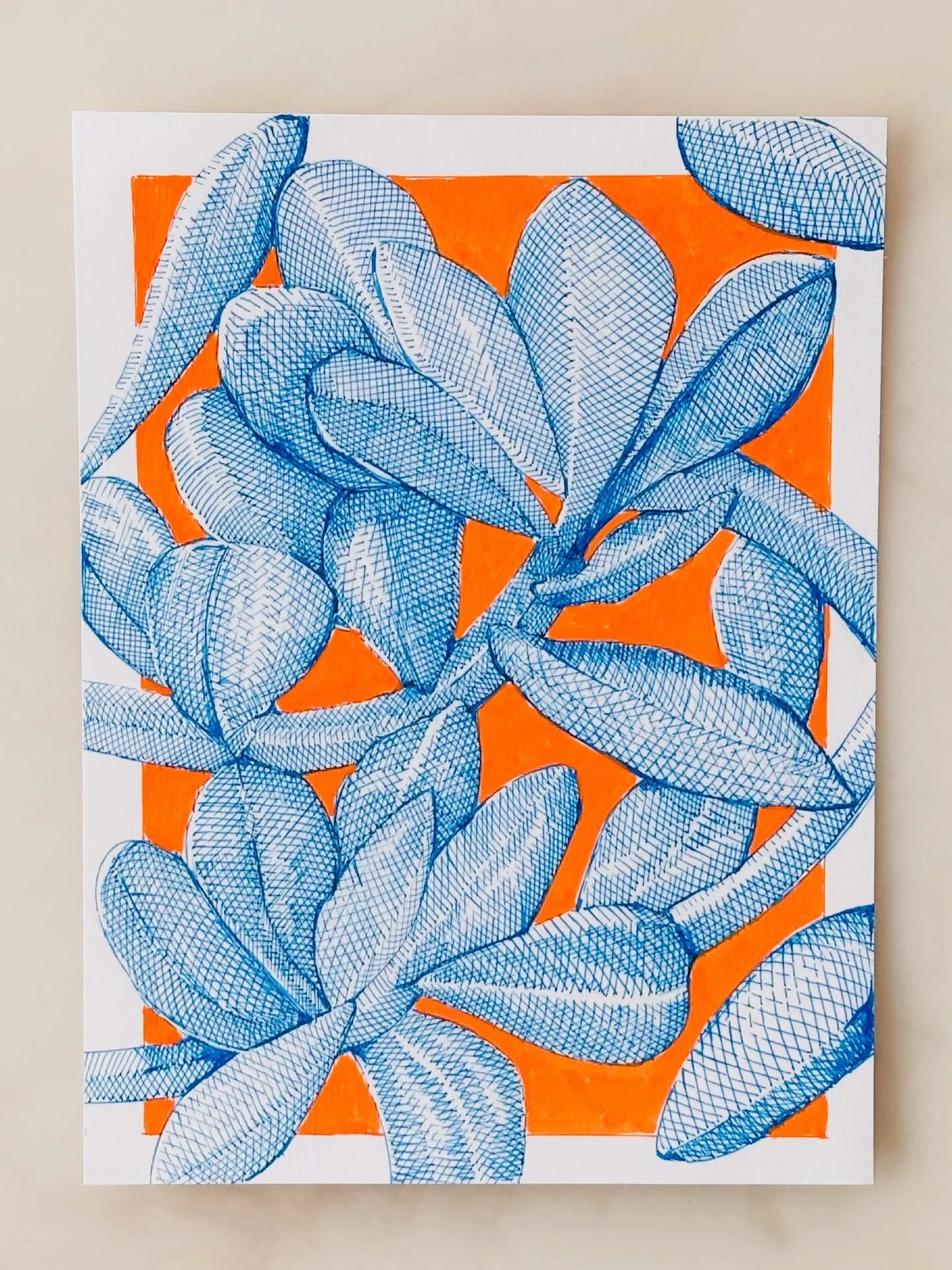 The last couple of days have been interesting. For now I&rsquo;m still working with the orange and blue #dothe100dayproject @dothe100dayproject