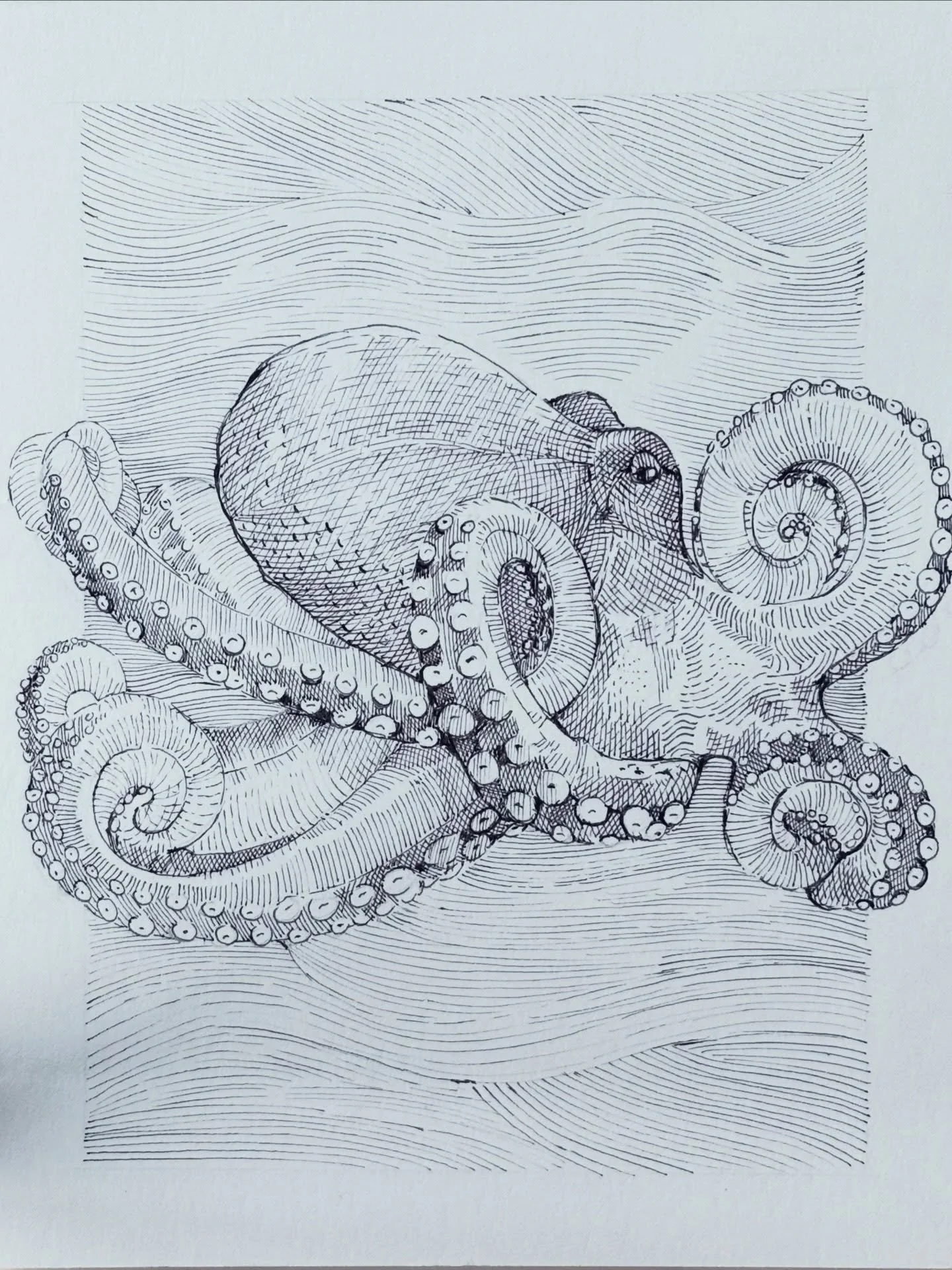 This may be the smallest most detailed drawing I&rsquo;ve done yet with the Lumos Pen by @tomsstudio - I love how fine the line gets with the pen and how well it responds to light pressure while drawing with it. Happy to be incorporating it into my 1