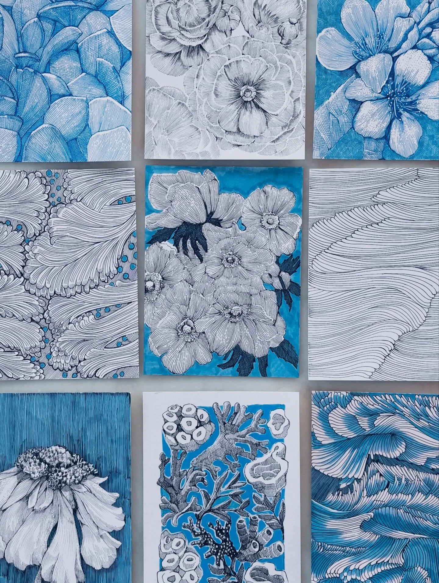 Journey of a thousand lines ☁️💙🌊#dothe100dayproject