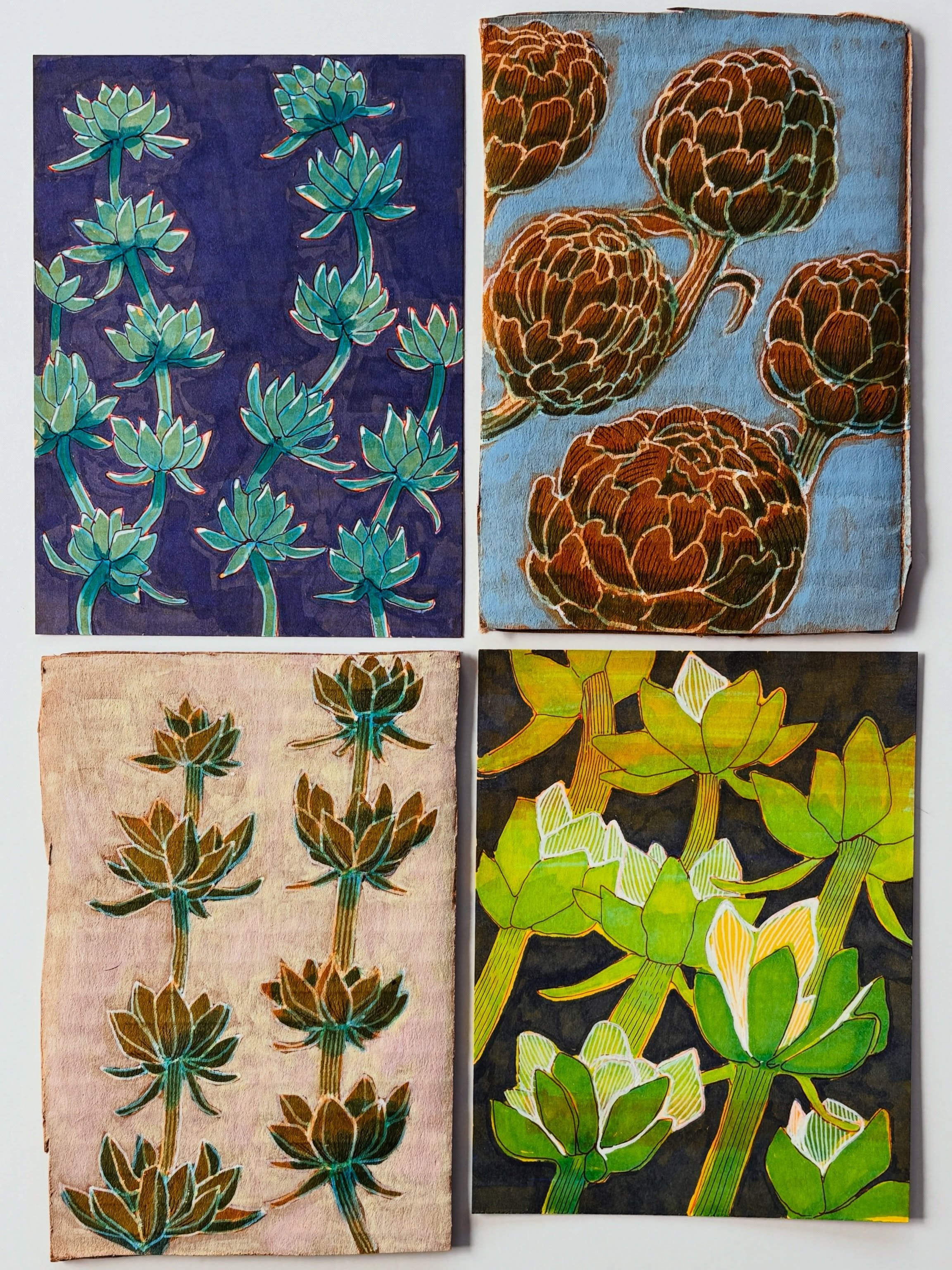 I&rsquo;ve been obsessed with the shape of this plant, Black Sage recently, a California native. I love how the stem comes up through the flowers. Day 64 of 100. #dothe100dayproject