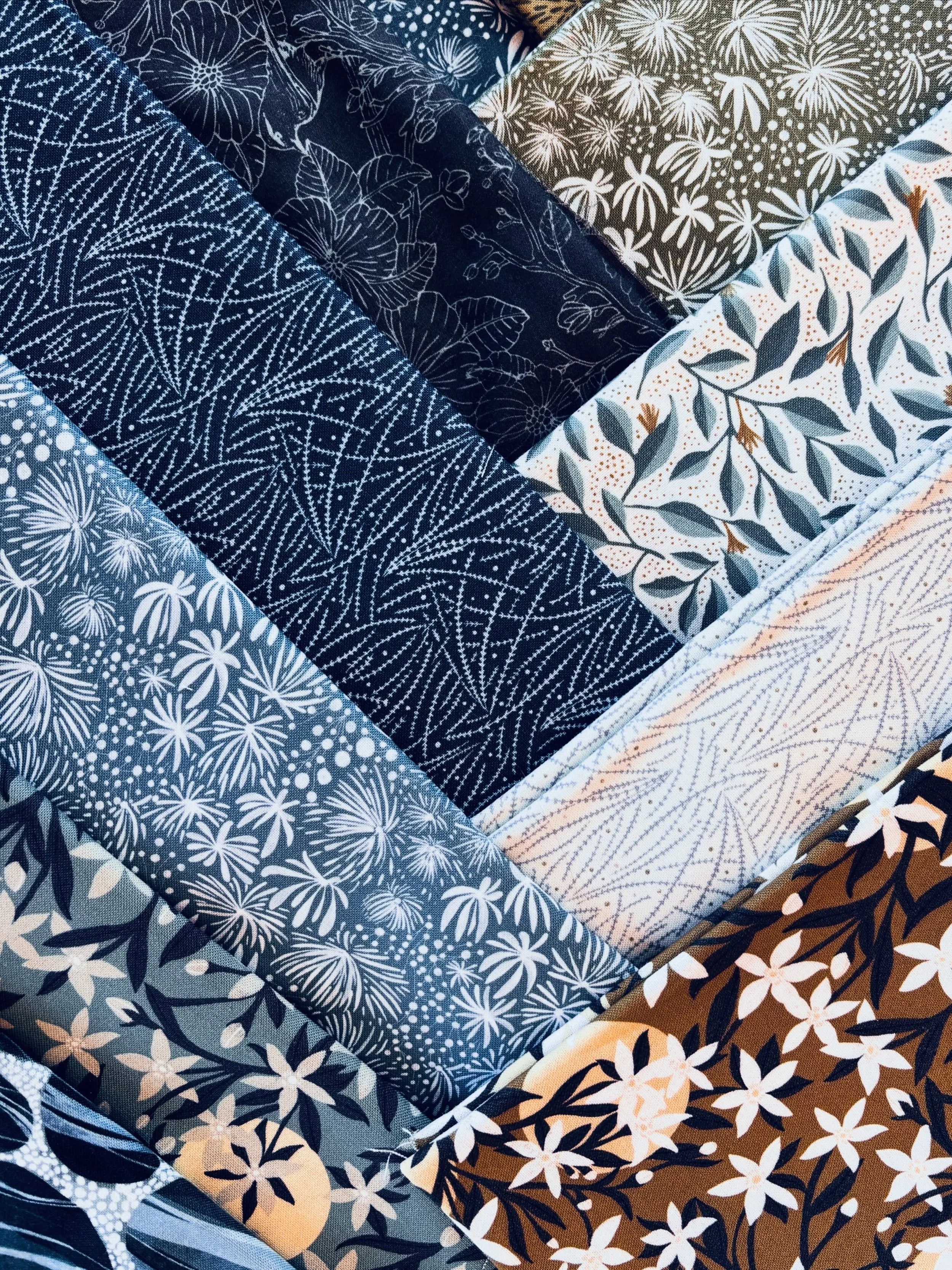 A look at the fabrics sent to me by @figofabrics for my next collection called &ldquo;Wild Orchard&rdquo; 🌱 Available in Nov-Dec 2026