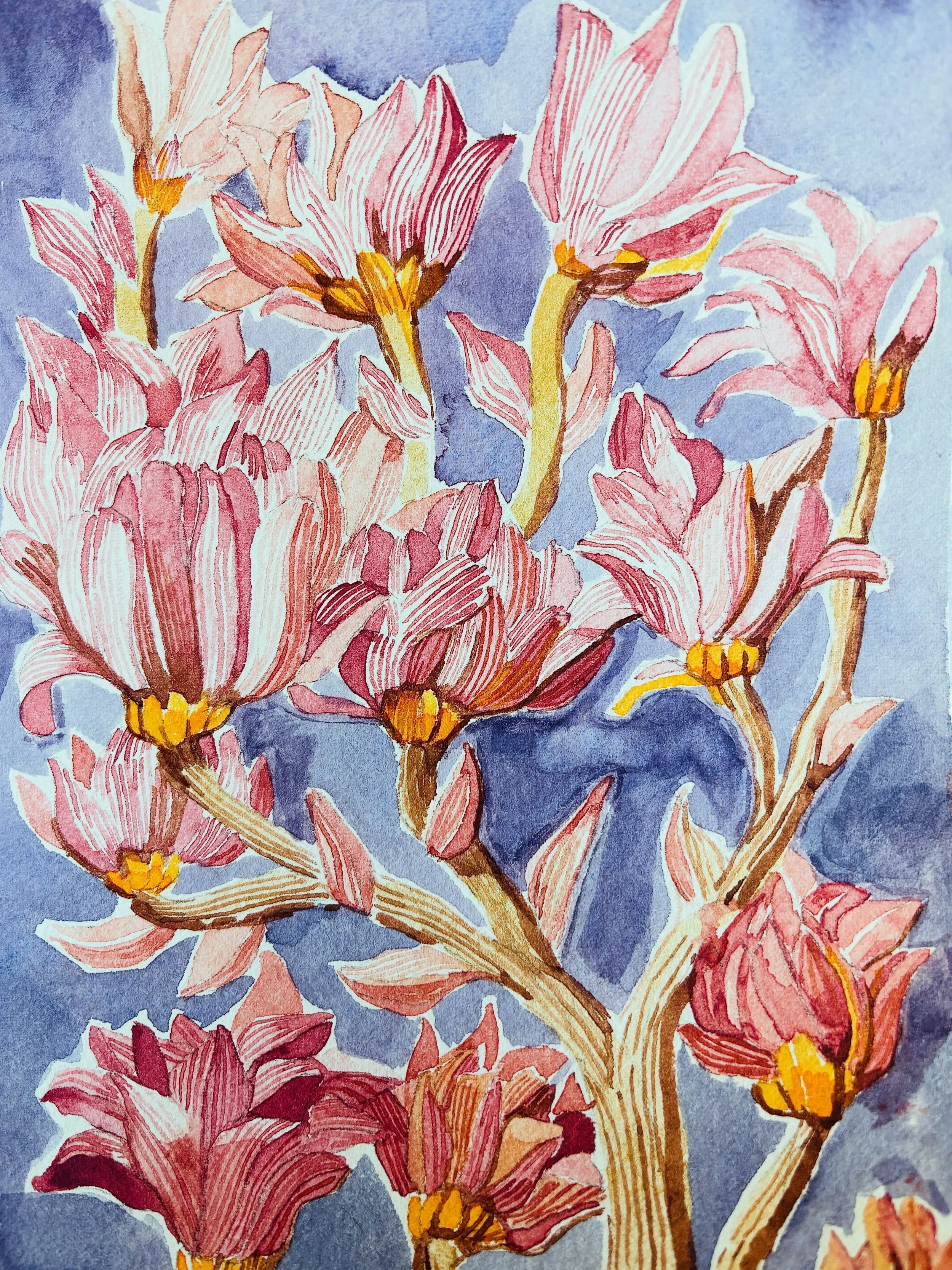 🌸 Feels good to get the paints out and try something new. Weekends are for catching up on unfinished art ideas. Still updating my print shop with a whole new collection of wall art, available soon 🌸#artprintsforsale paints by @topdrawershop #abstra