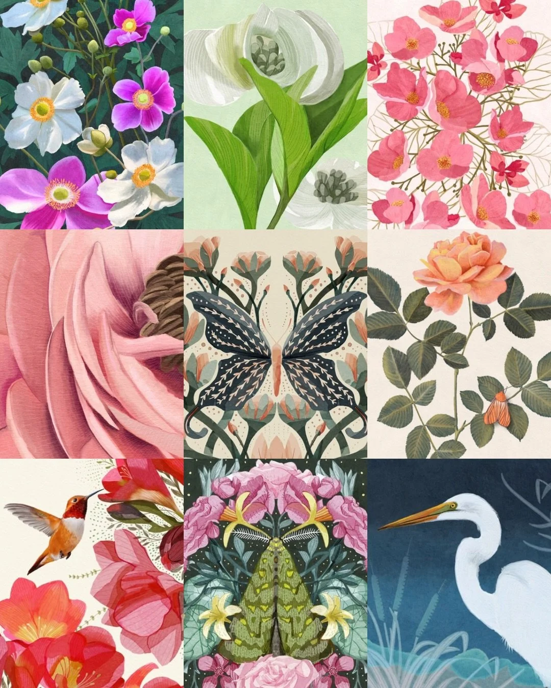 What do these floral illustrations have in common? They are all available on HappyWall as wall murals : link in bio 🌸

Elegant Floral Anemones Night Garden

Delicate Pink Floral Japanese Quince

Night Garden Moth Pollinator Floral Bouquet

Blush Pop