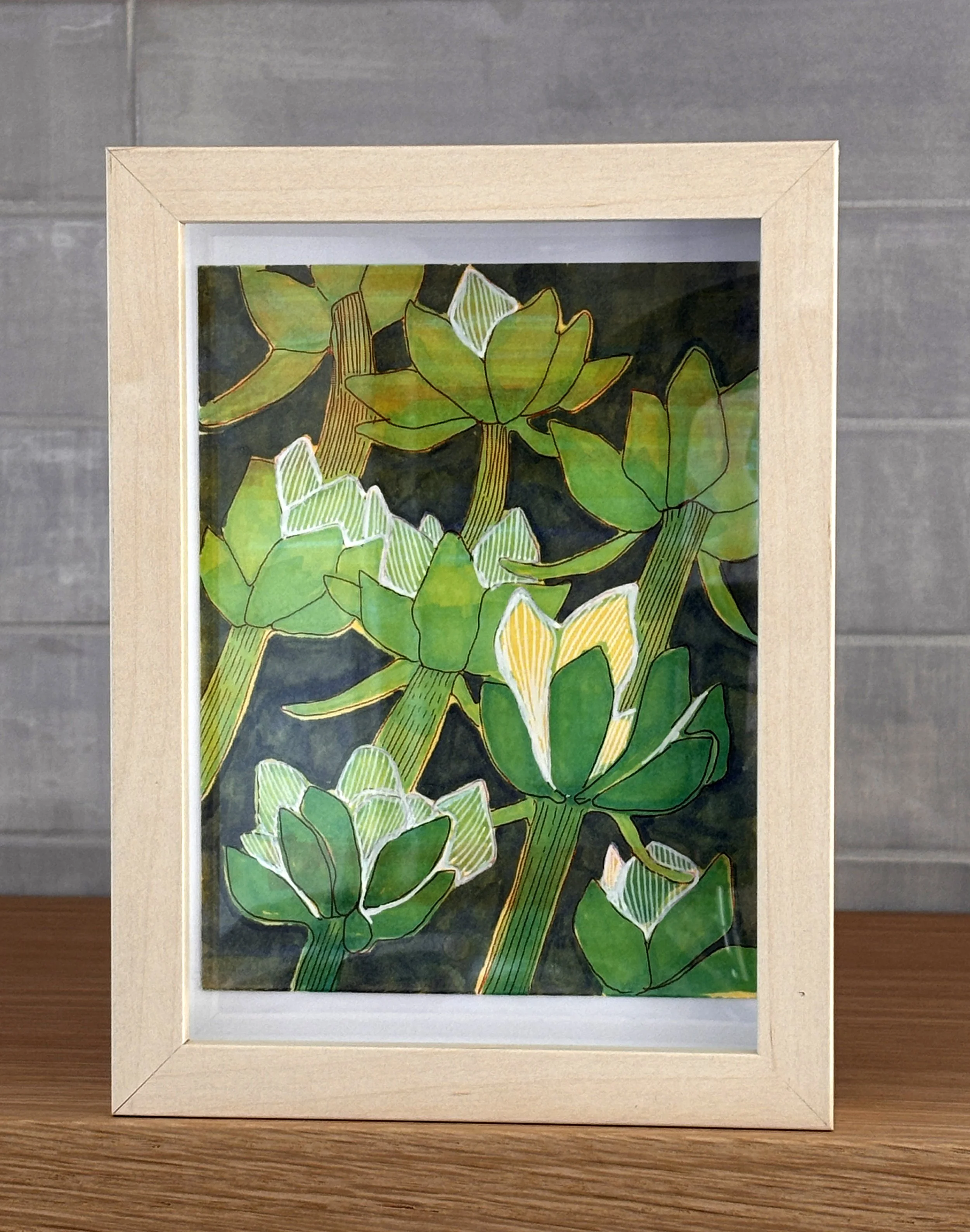 Green Artichoke Stem Art Frame2.jpg (Copy)