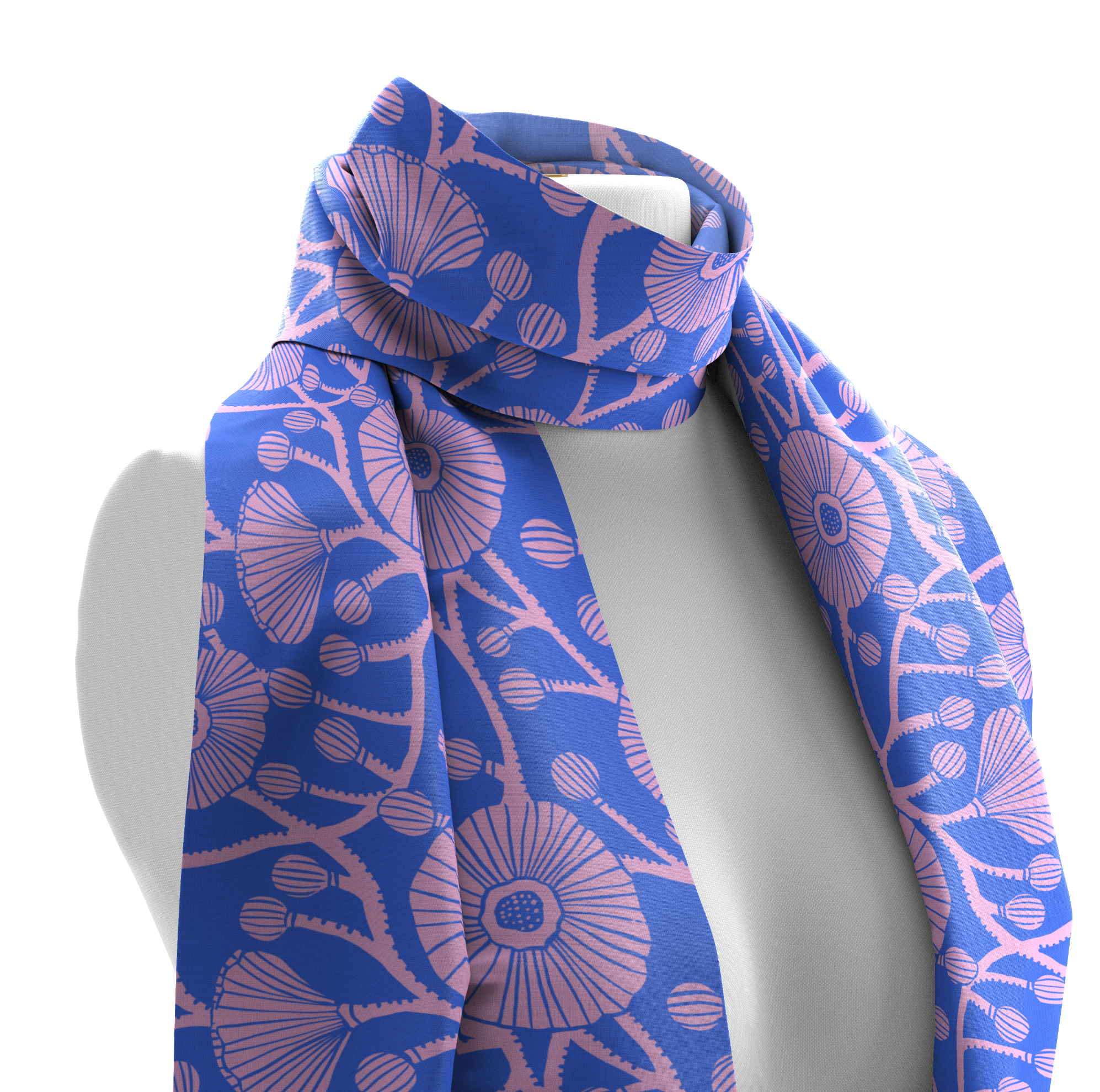 Woodblock Floral Scarf blue and pink.png
