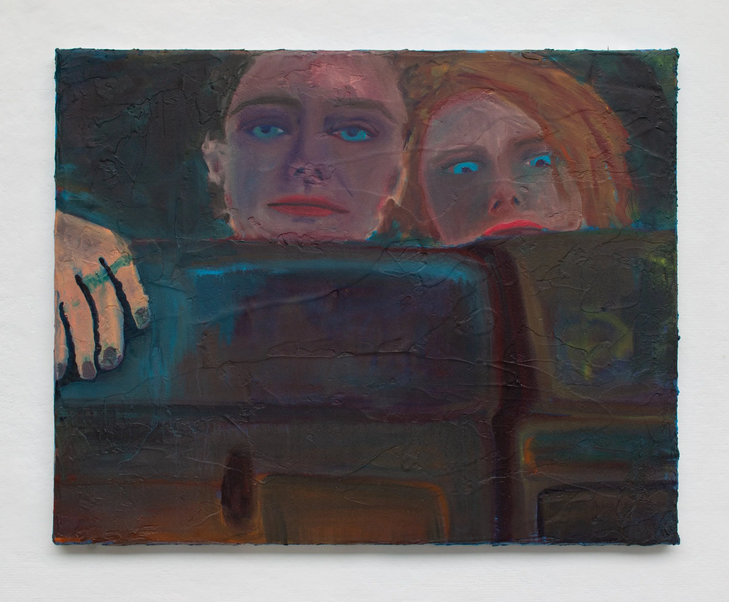 Passengers, Travelers | 2026 | Oil on canvas | 16 in x 20 in | 40.64 cm x 50.8 cm