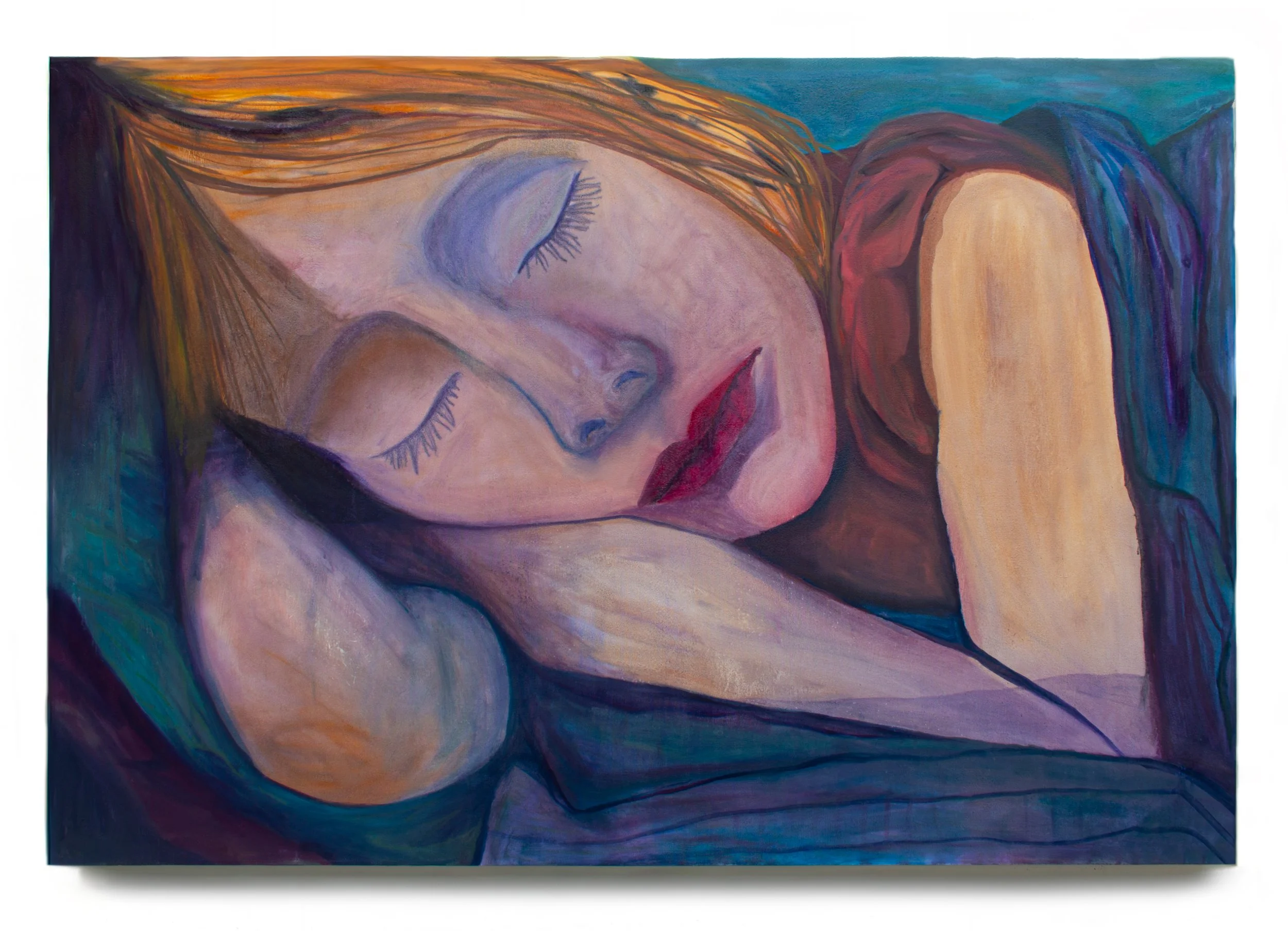 Gaeilge (Sunday's Child) | 2025 | Oil on canvas | 54 in x 72 in | 137.16 x 182.88 cm 