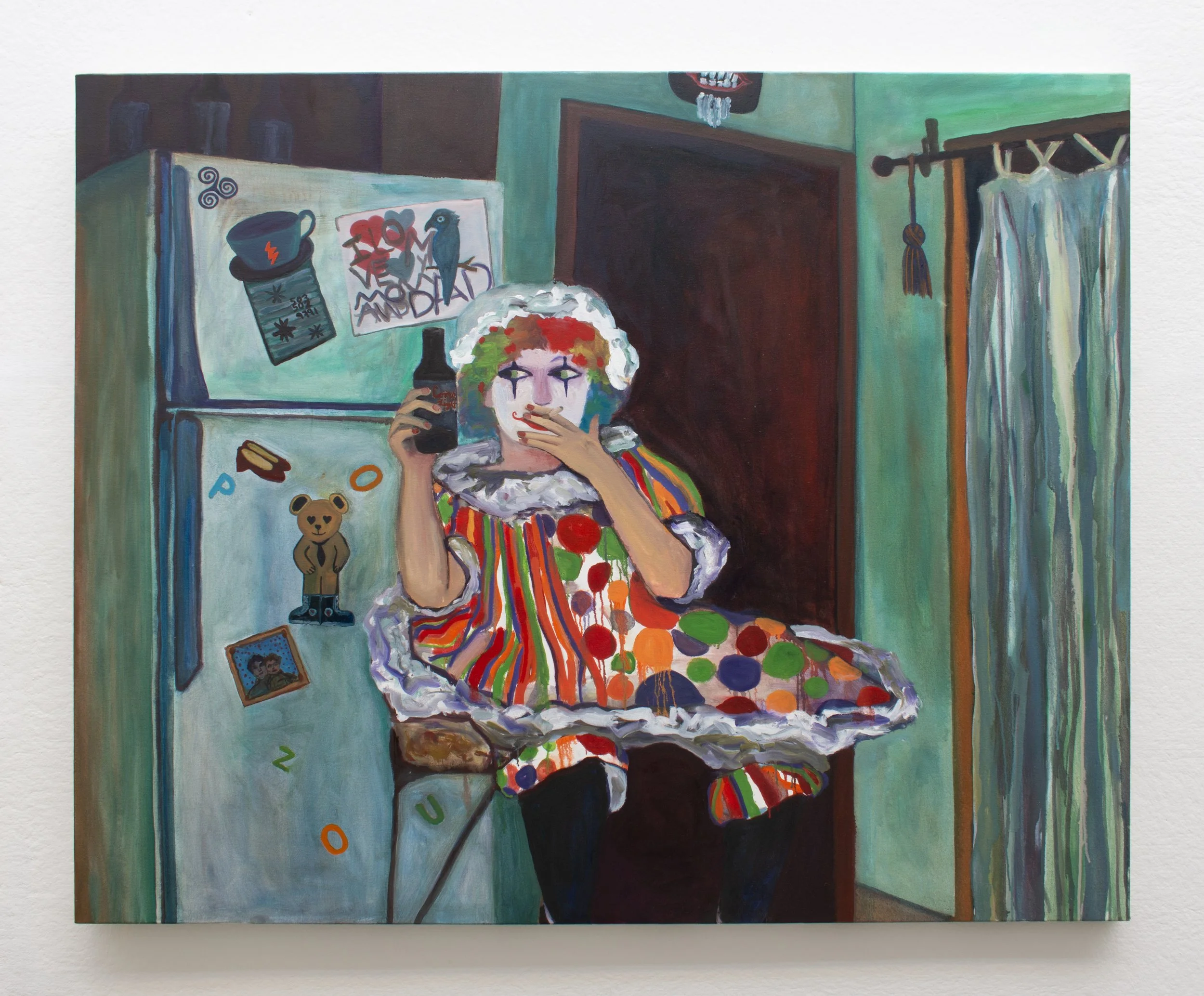 My mom when I was a kid | 2026 | 4 x 5 ft | 121.92 x 152.4 cm | Oil on canvas