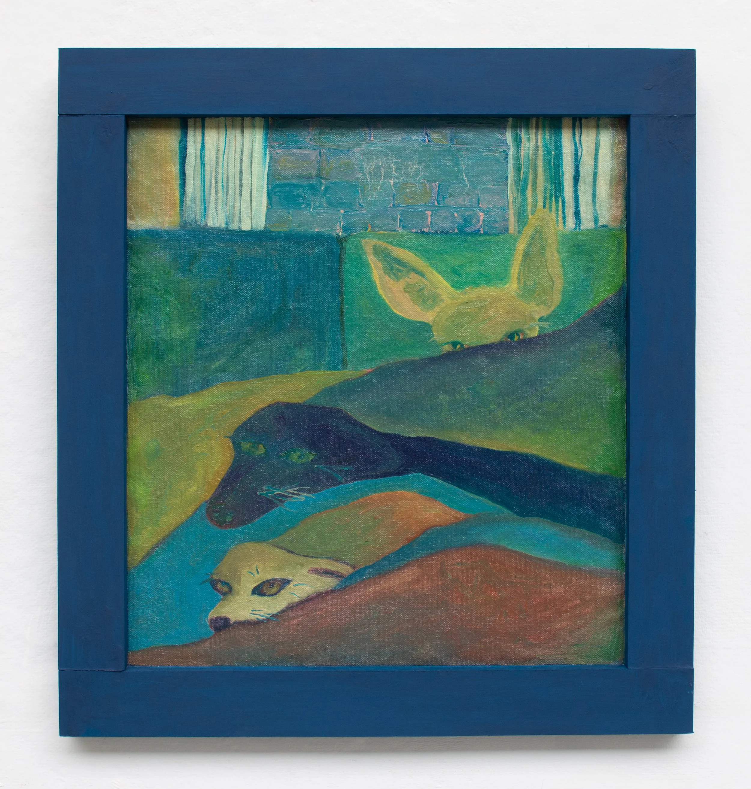 Dog Mother | 2026 | Oil on canvas | 18 in x 16.75 in | 45.72 cm x 42.54 cm