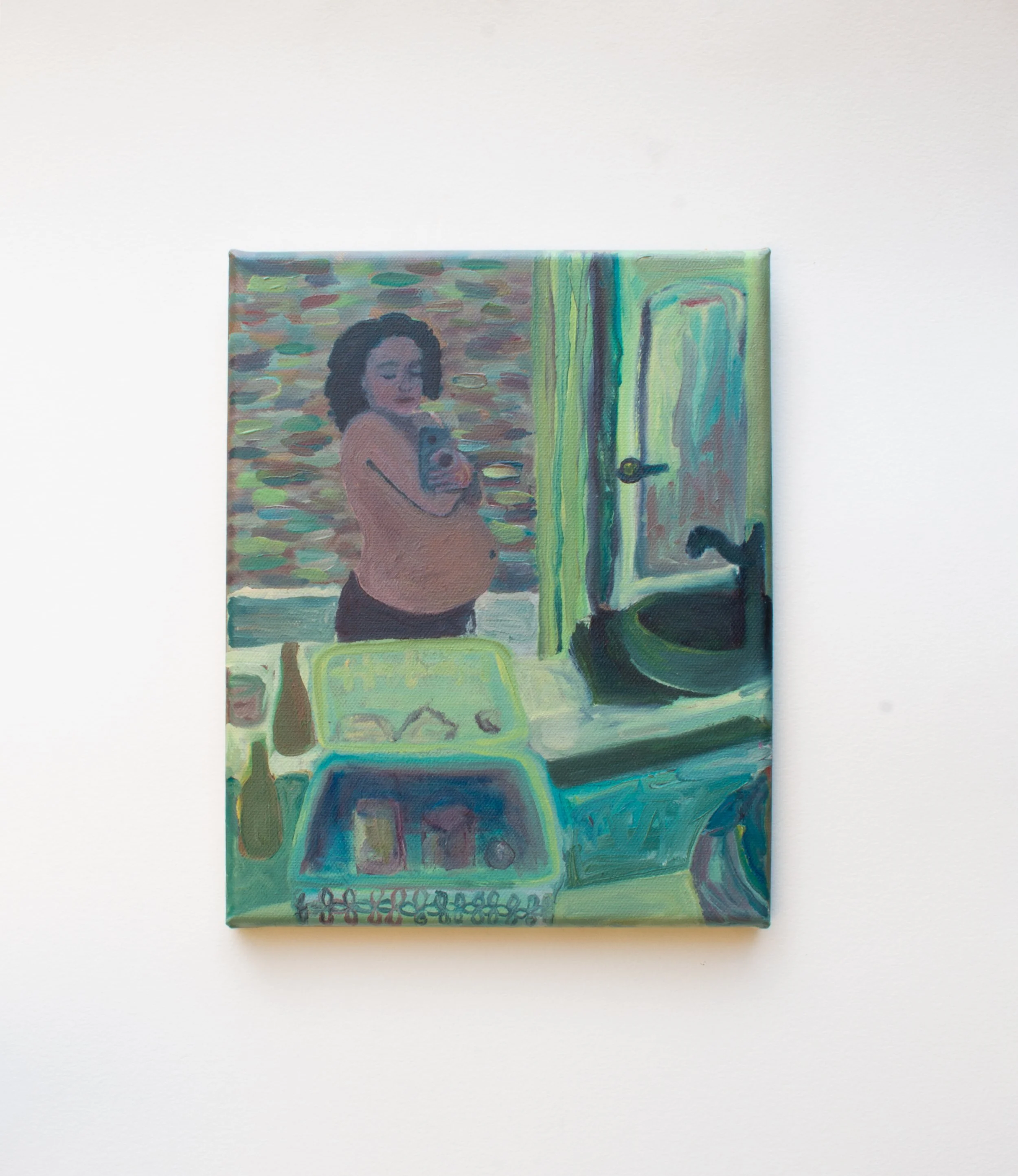 Bath Womb | 2026 | 10 x 8 in | 25.4 x 20.32 cm | Oil on canvas