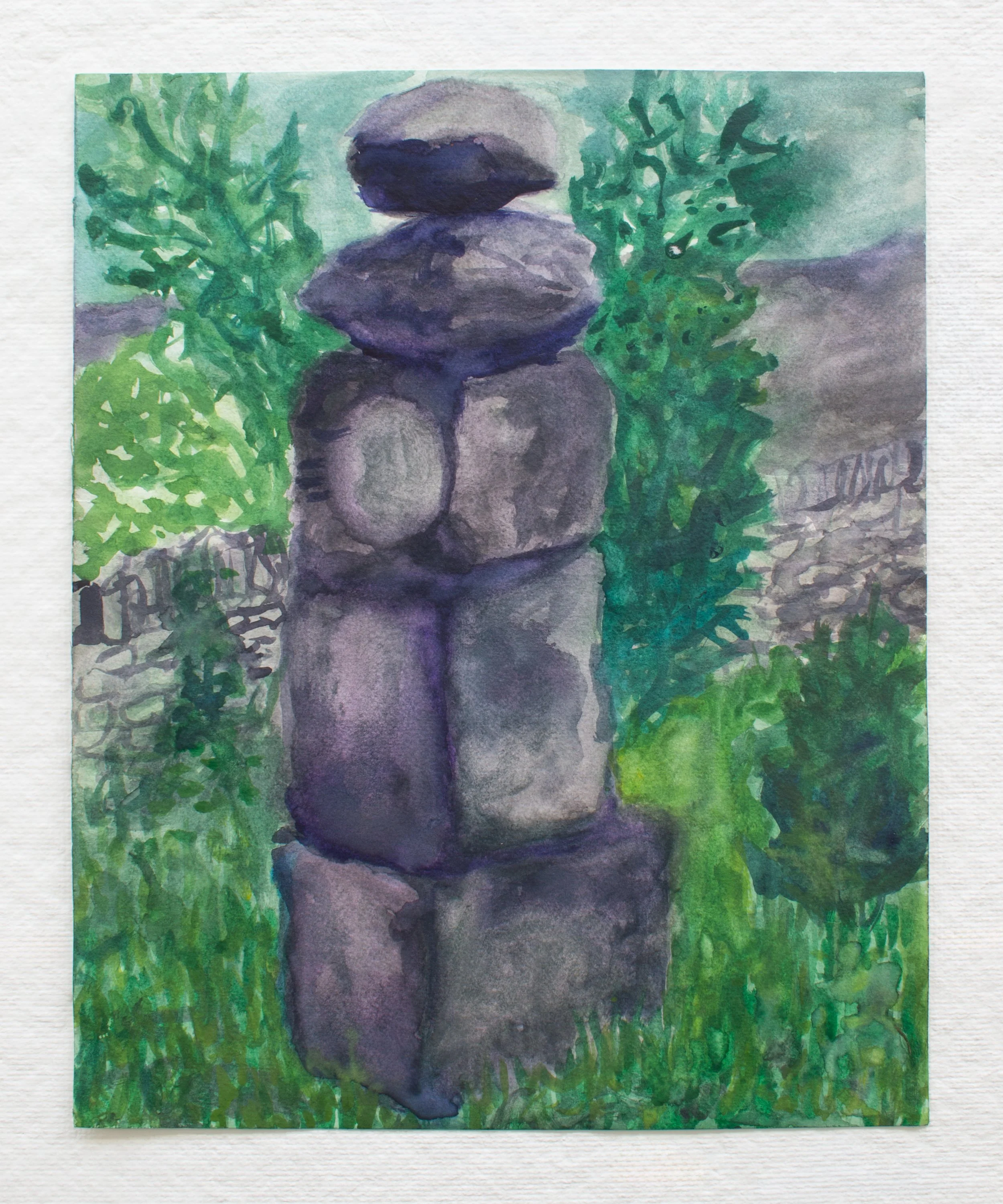 Stones, The Burren
| 2026 | 14 x 11 in | 137.16 x 182.88 cm | Watercolor on Paper