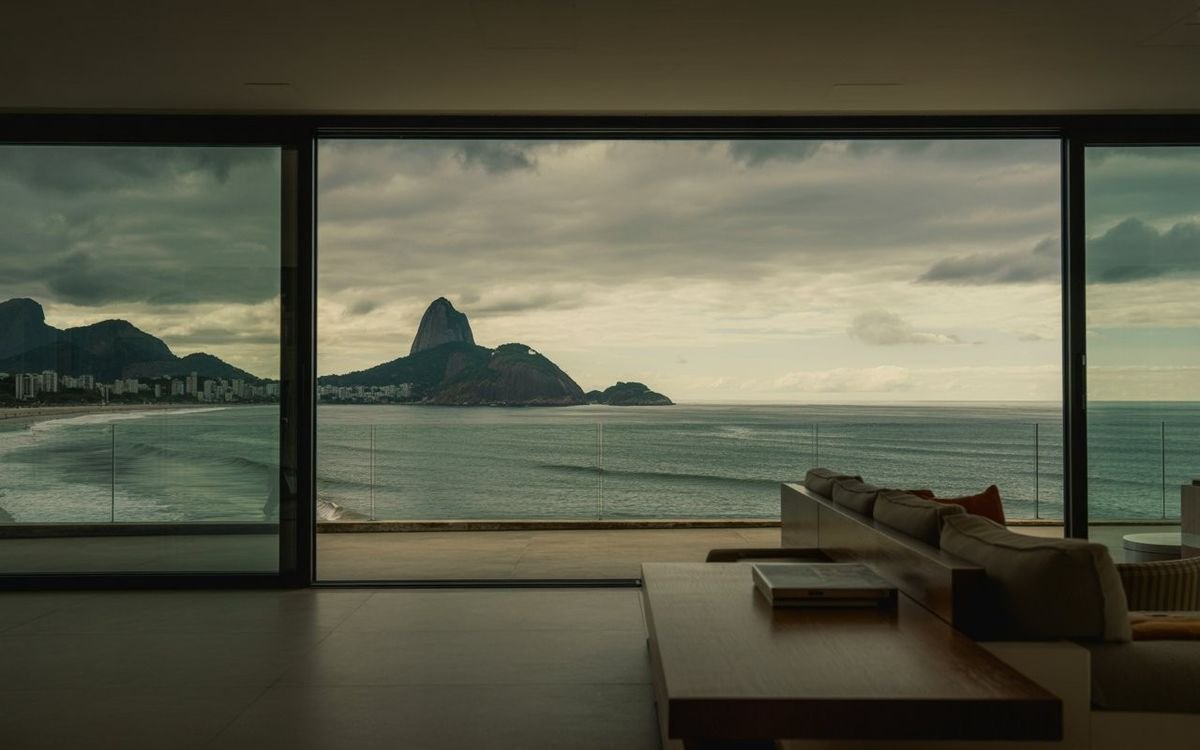luxury flat appartment in rio de janeiro brazil during a cloudy day