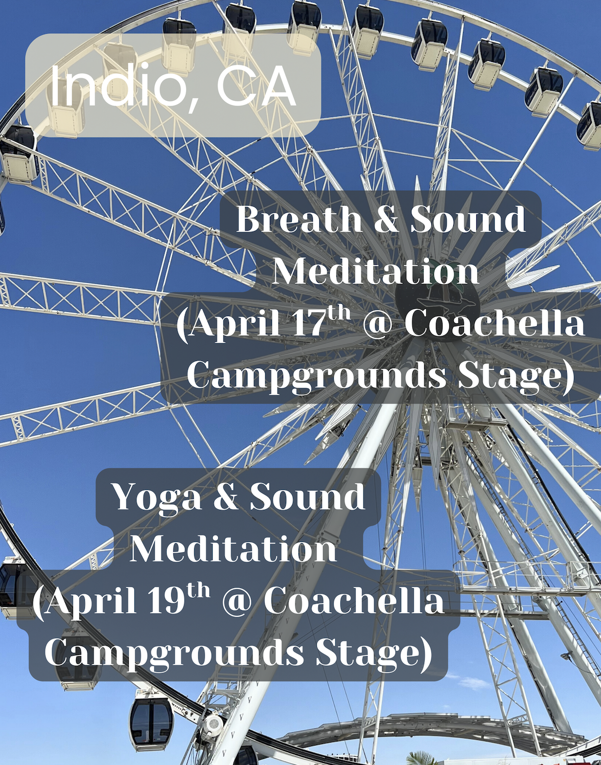 Coachella Campgrounds: Slow Yoga &amp; Sound Meditation