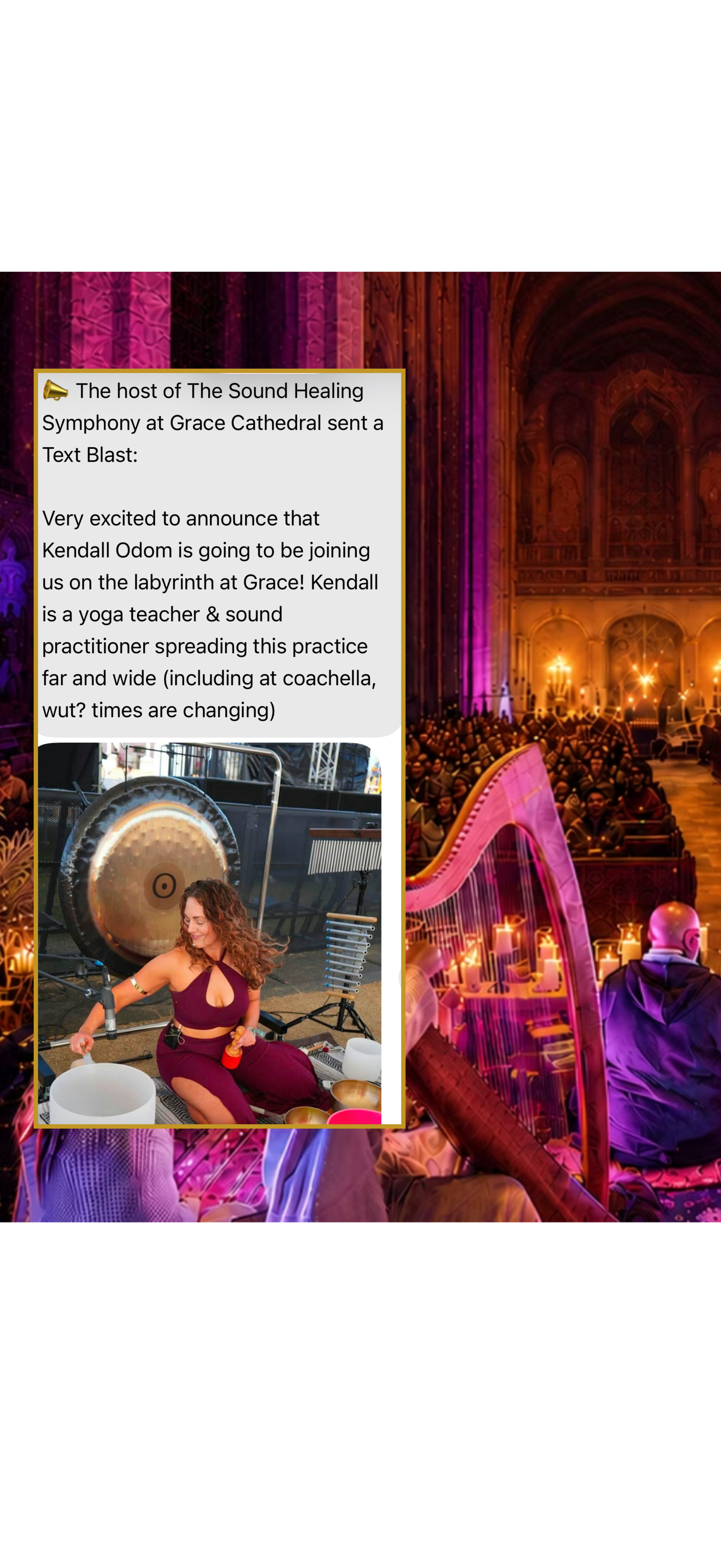 Grace Cathedral with the Sound Healing Symphony