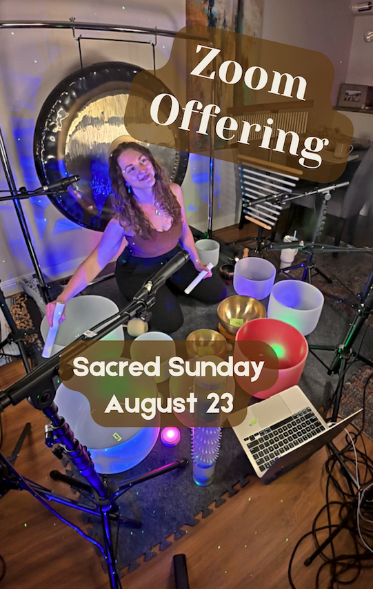 Sacred Sunday Zoom Gathering - Breath, Intention Setting, & Sound Meditation