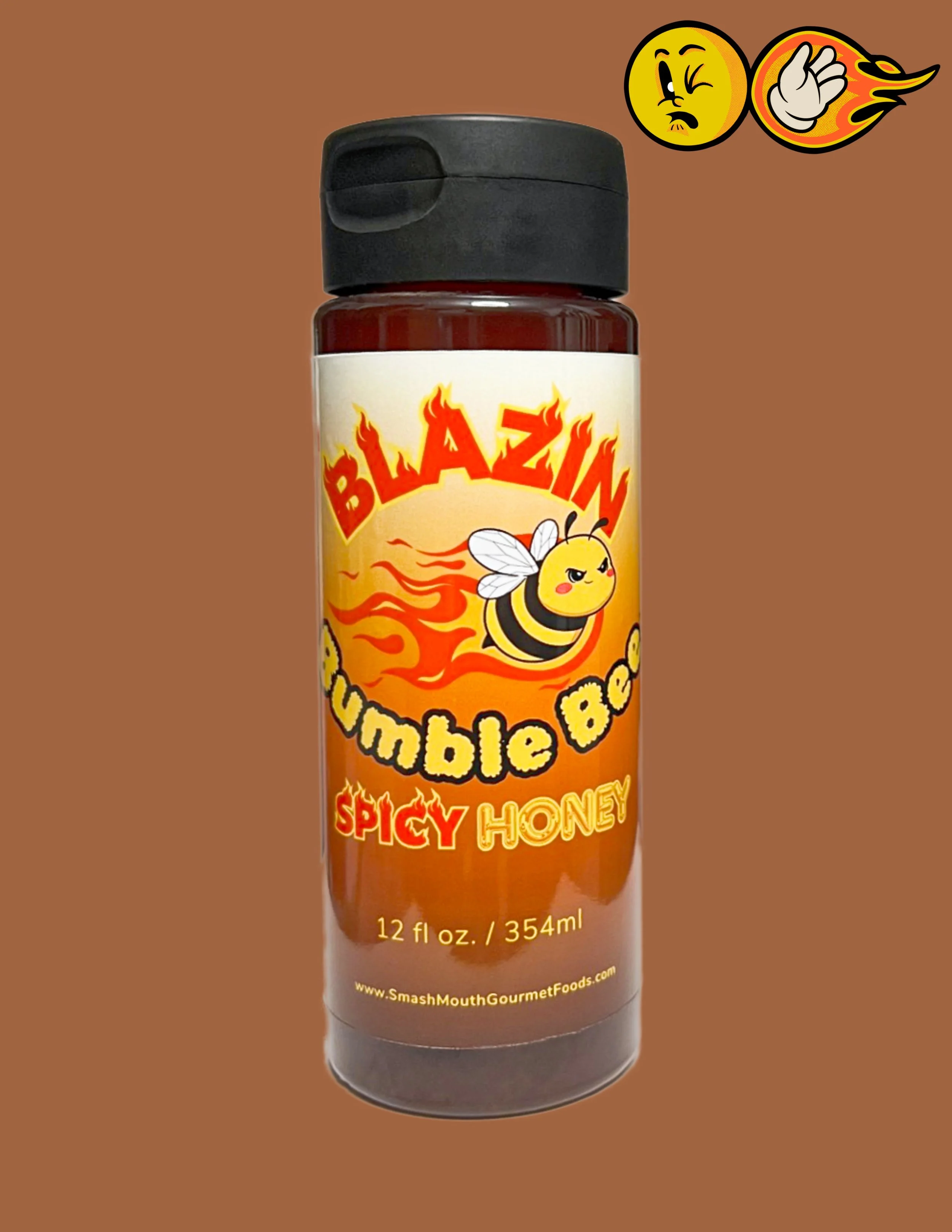 Blazin Bumble Bee Spicy Honey 12 fl oz. Squeeze Bottle