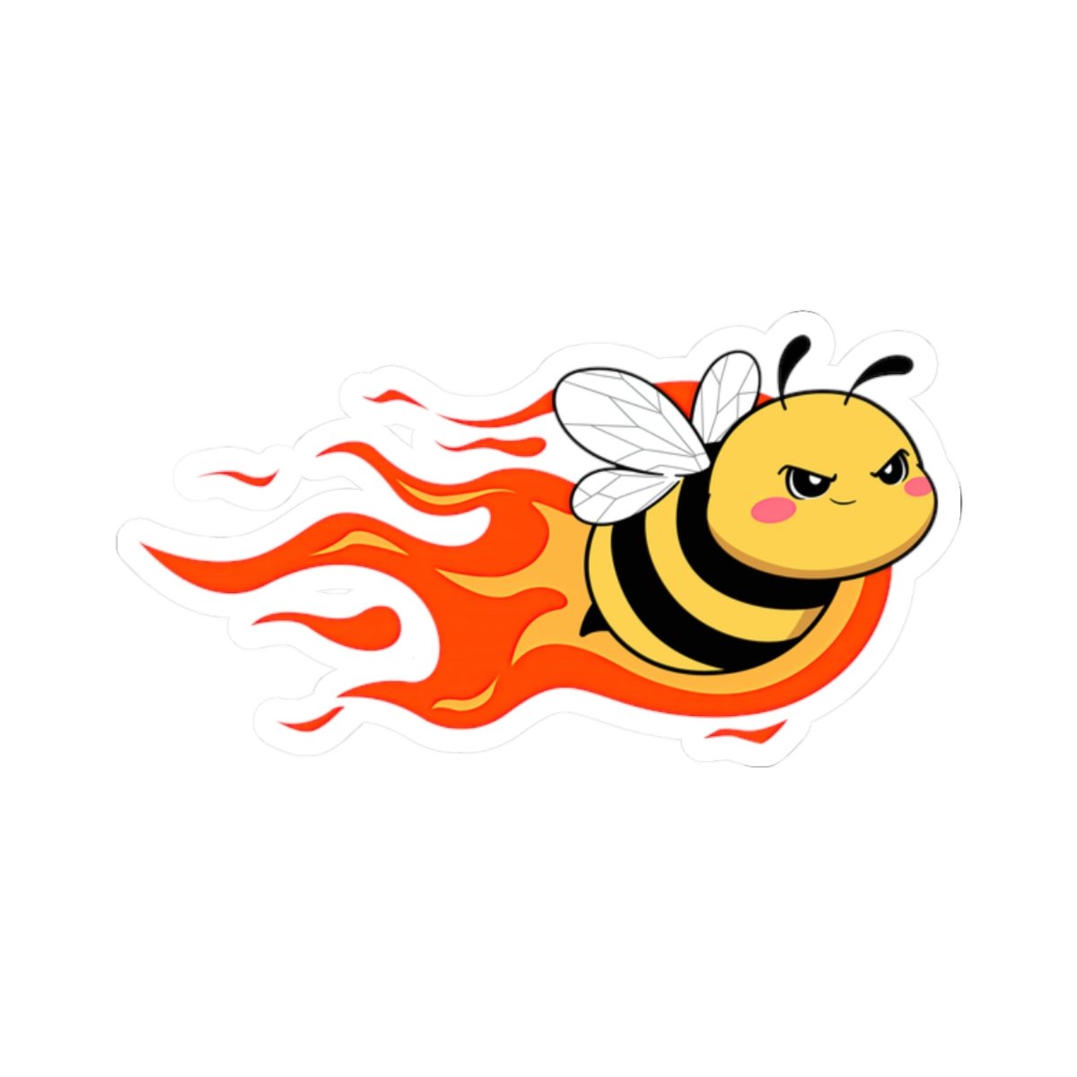 Blazin Bumble Bee kiss-cut sticker