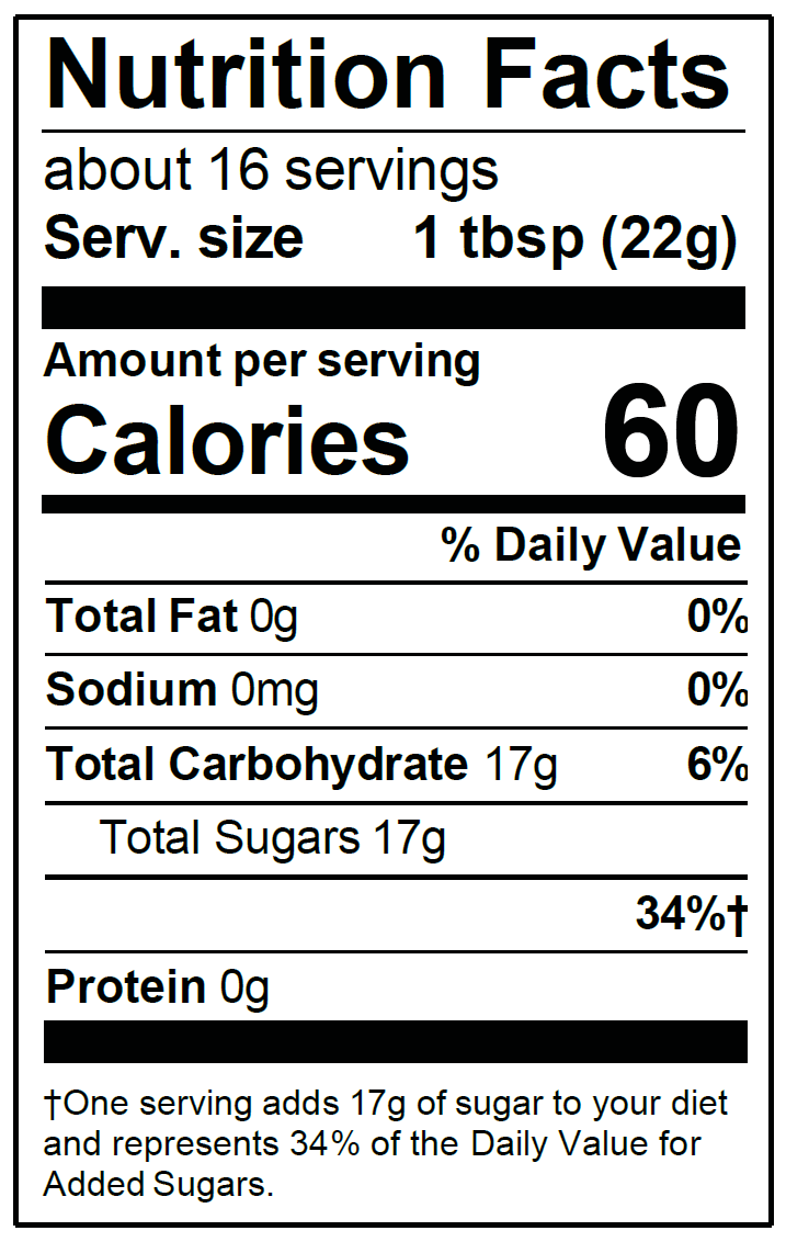 Blazin Bumble Bee Nutrition Panel.png